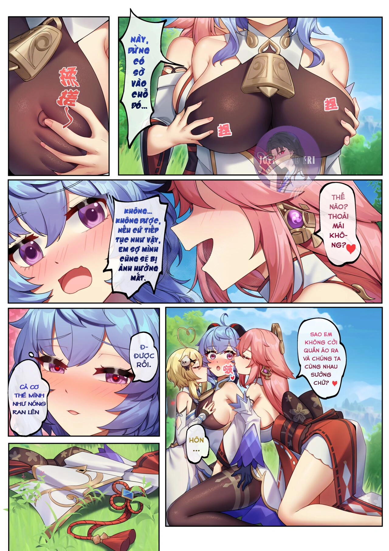 HentaiVN.net - Ảnh 11 - Teyvat ni Teni Shitara, Chimyaku Ijou de Minna Les ni Nacchatta - Oneshot