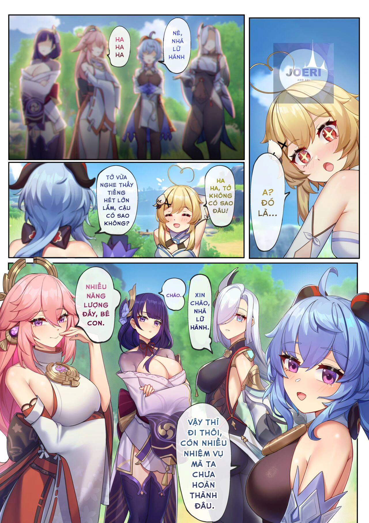 HentaiVN.net - Ảnh 5 - Teyvat ni Teni Shitara, Chimyaku Ijou de Minna Les ni Nacchatta - Oneshot