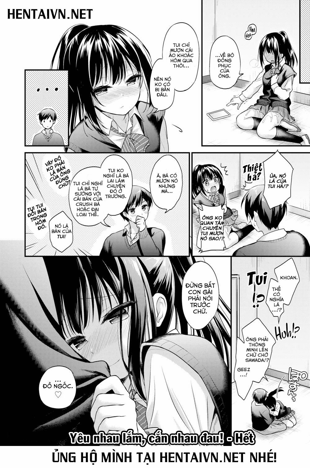 HentaiVN.net - Ảnh 20 - Yêu nhau lắm, cắn nhau đau! [The More They Fight, the More They Like Each Other!] - Oneshot