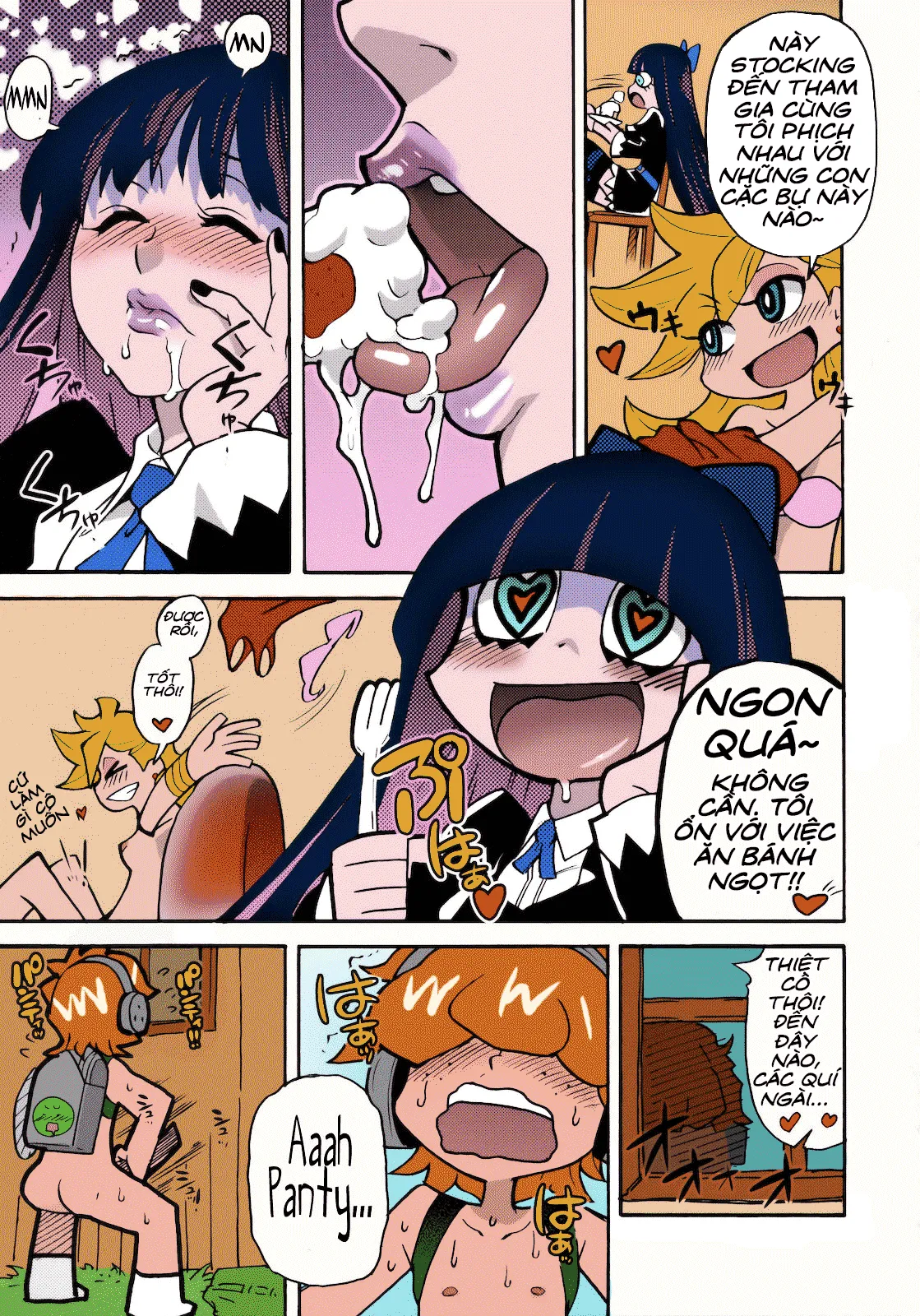 HentaiVN.net - Ảnh 6 - Bữa tiệc thiên thần [PANTY (Panty & Stocking with Garterbelt)] - OneShot