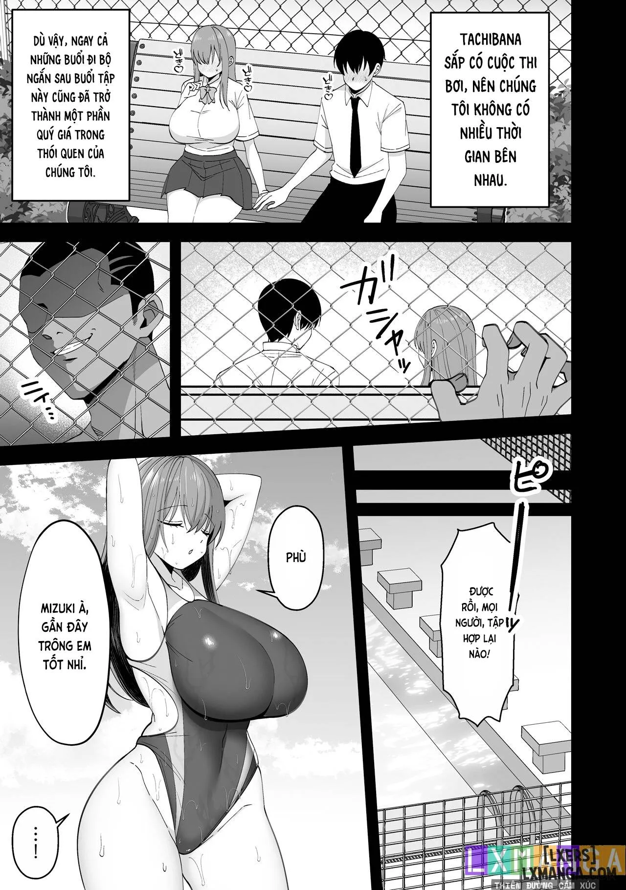 HentaiVN.net - Ảnh 6 - Suieibu no Kanojo ga Netorarete Charao no Kyokon ni Ochiru made - Oneshot.