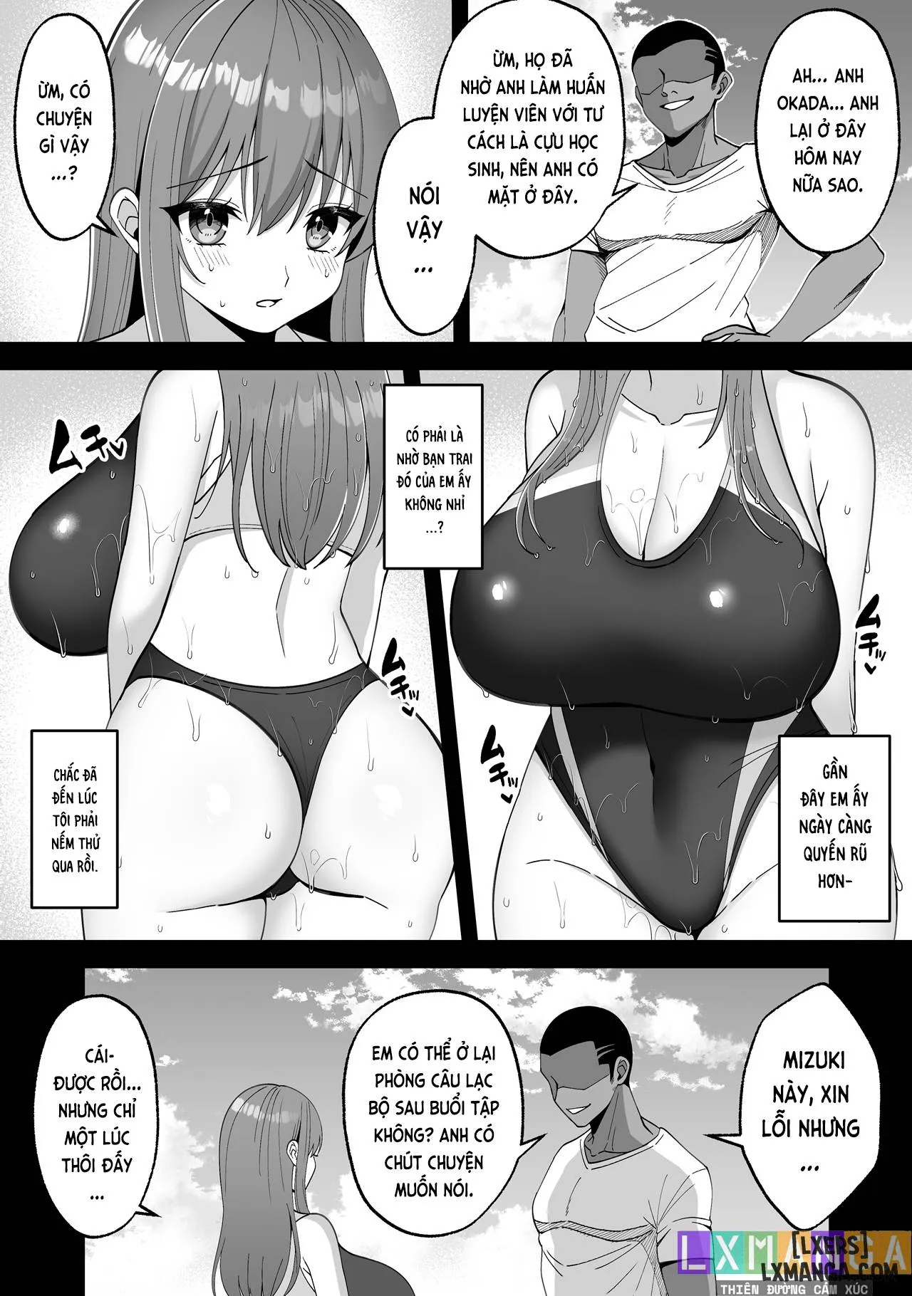 HentaiVN.net - Ảnh 7 - Suieibu no Kanojo ga Netorarete Charao no Kyokon ni Ochiru made - Oneshot.