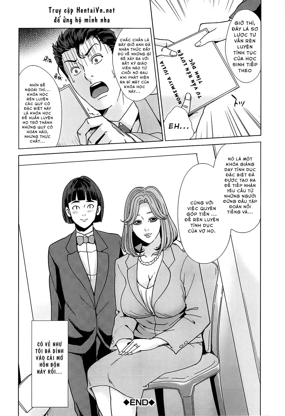 HentaiVN.net - Ảnh 29 - Học viện người vợ quốc dân - NATIONAL WIVES ACADEMY [Kokuritsu Hitozuma Gakuen] - Chap 1: Thụ thai