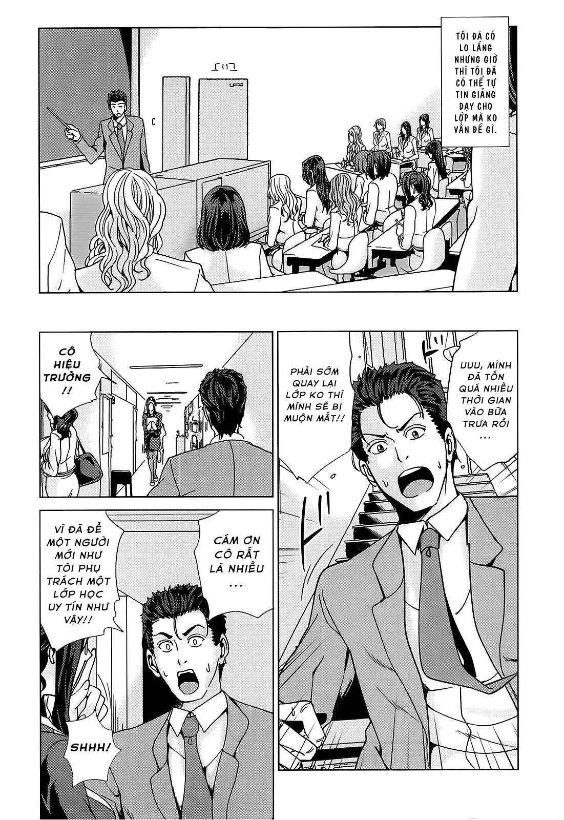 HentaiVN.net - Ảnh 6 - Học viện người vợ quốc dân - NATIONAL WIVES ACADEMY [Kokuritsu Hitozuma Gakuen] - Chap 1: Thụ thai