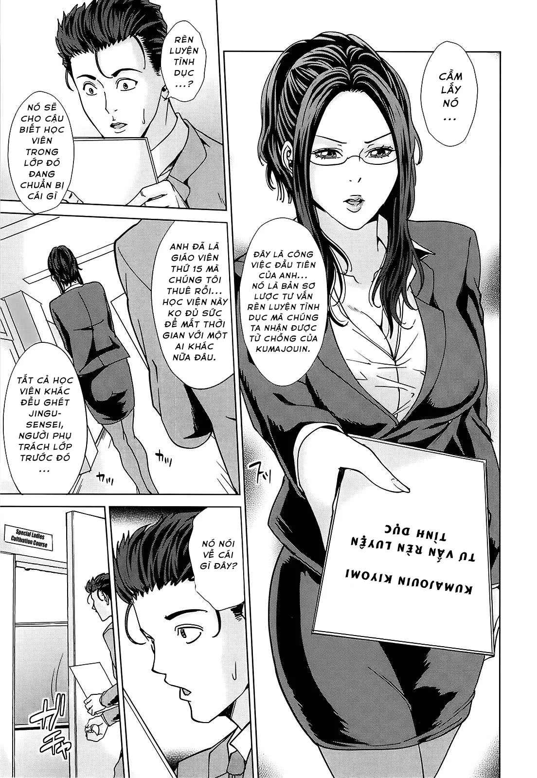 HentaiVN.net - Ảnh 7 - Học viện người vợ quốc dân - NATIONAL WIVES ACADEMY [Kokuritsu Hitozuma Gakuen] - Chap 1: Thụ thai