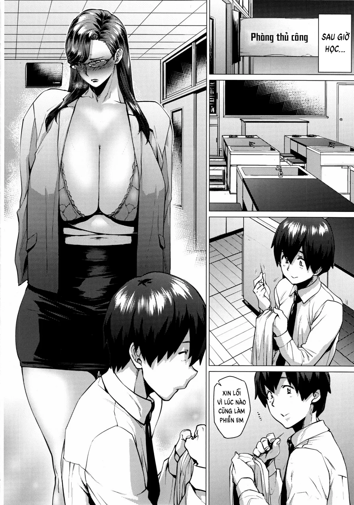 HentaiVN.net - Ảnh 6 - Tobashi Sensei, Today a Button Will Fly Again [Tobashi Sensei wa Kyou mo Button o Tobasu; MIYAKO HASHI SENSEI, TODAY A BUTTON WILL FLY AGAIN.] - Oneshot