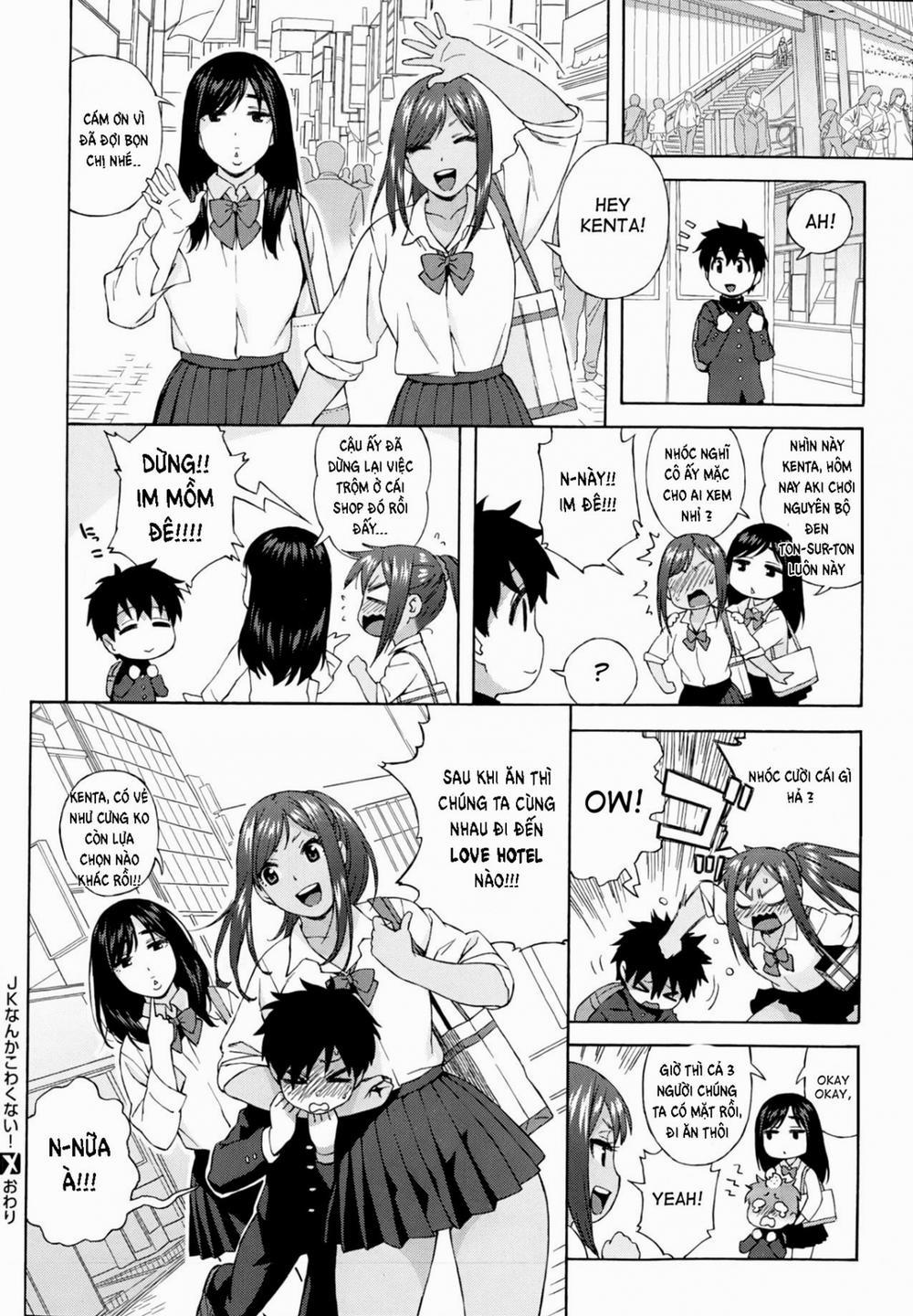 HentaiVN.net - Ảnh 20 - Mấy Chị, Đừng Làm Em Sợ!!! [School girls don't scare me!; JK Nanka Kowakunai!] - Oneshot