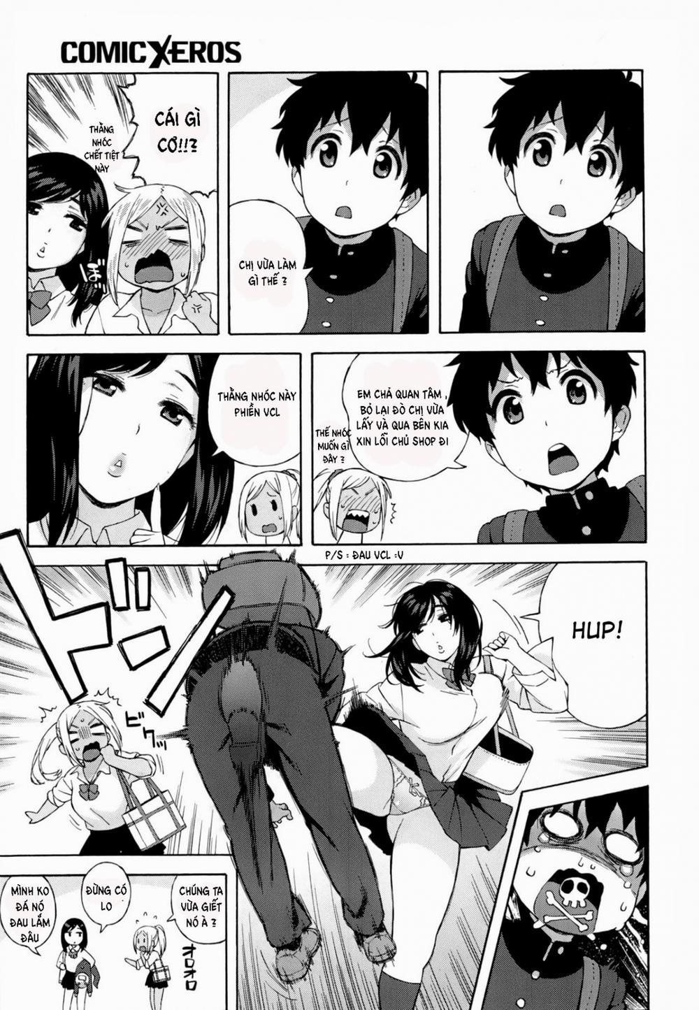 HentaiVN.net - Ảnh 3 - Mấy Chị, Đừng Làm Em Sợ!!! [School girls don't scare me!; JK Nanka Kowakunai!] - Oneshot