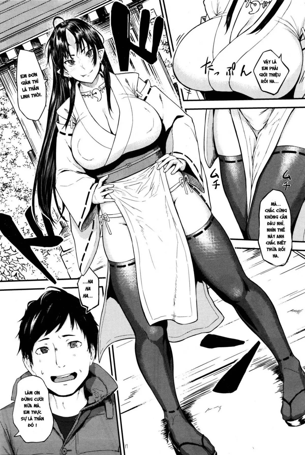 HentaiVN.net - Ảnh 3 - Onegai! Onigami-sama♥ [Please! Fearful God♥] - Oneshot