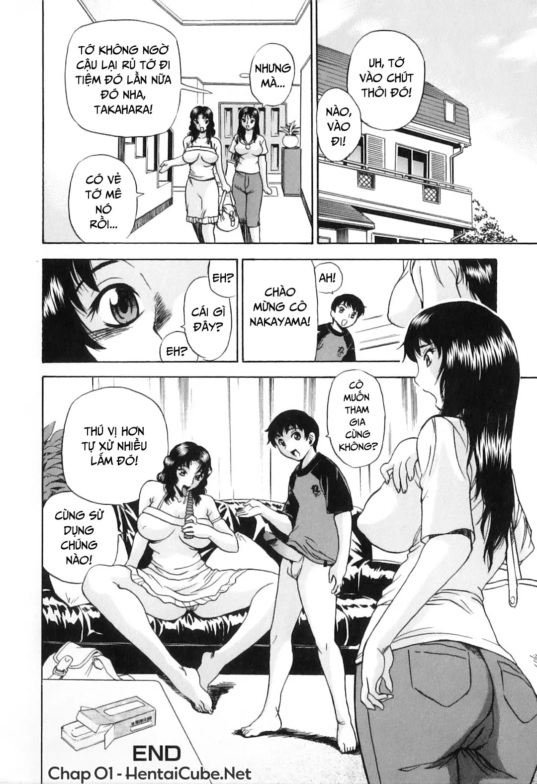 HentaiVN.net - Ảnh 19 - Khát khao mẹ và con trai [Yokujou Boshi; Desire Mother and Child] - Chap 1 - Kết quả lần đầu thử máy rung