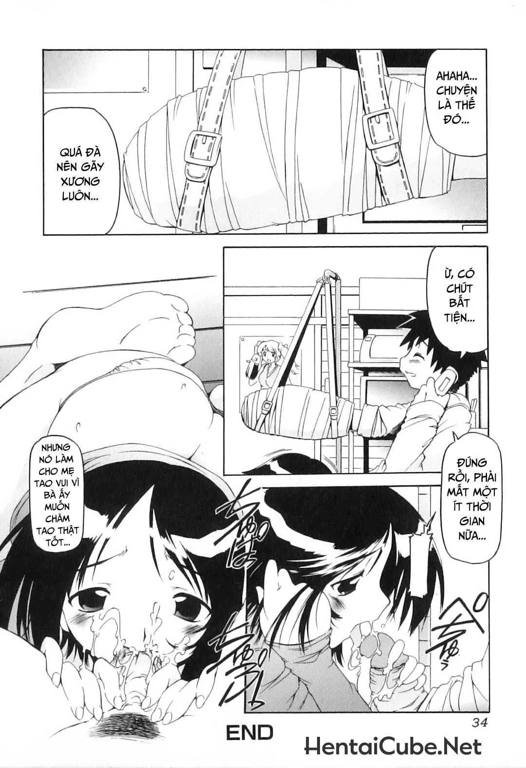 HentaiVN.net - Ảnh 19 - Khát khao mẹ và con trai [Yokujou Boshi; Desire Mother and Child] - Chap 2 - Chăm sóc toàn diện