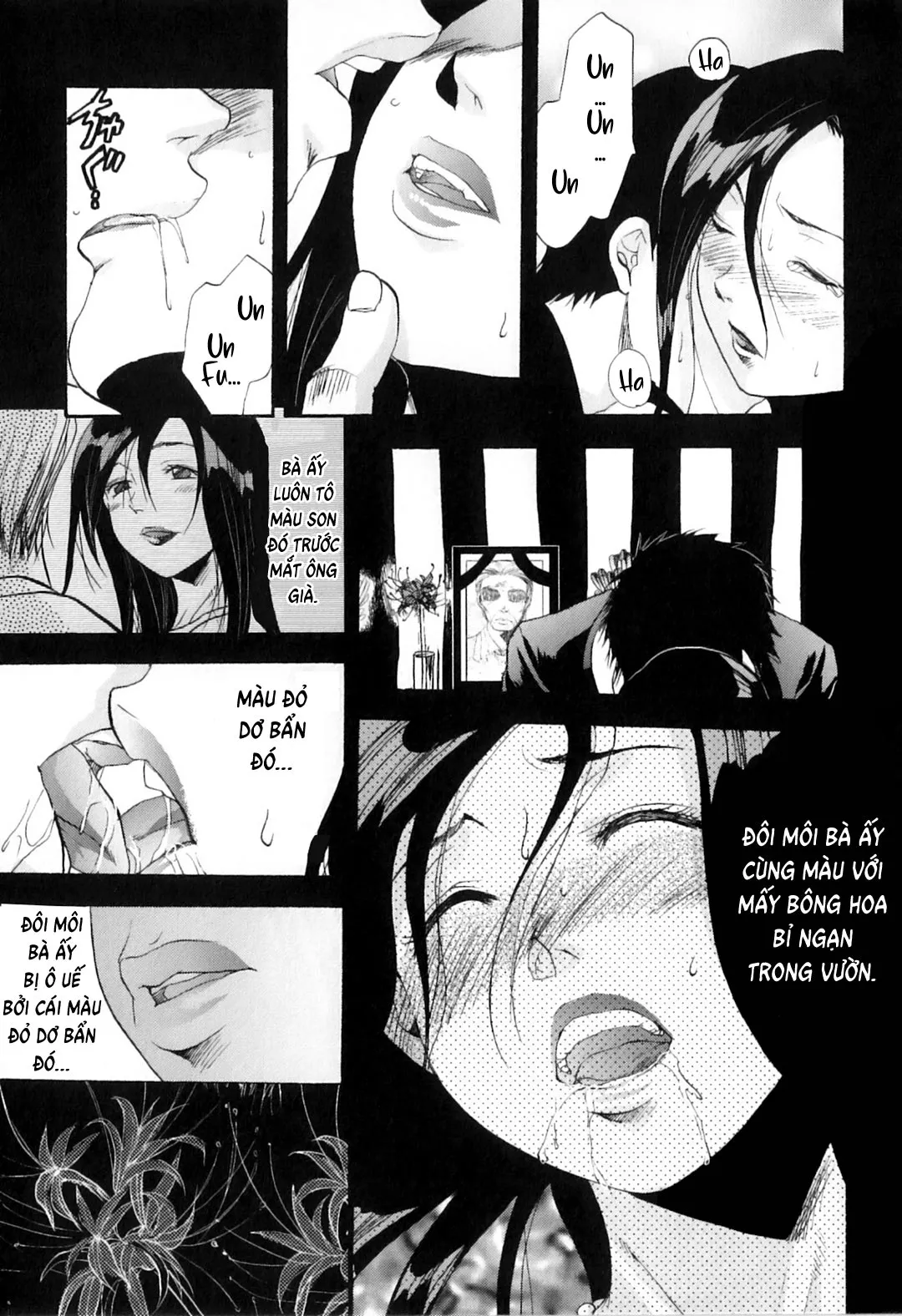 HentaiVN.net - Ảnh 8 - Khát khao mẹ và con trai [Yokujou Boshi; Desire Mother and Child] - Chap 7 - Hoa bỉ ngạn