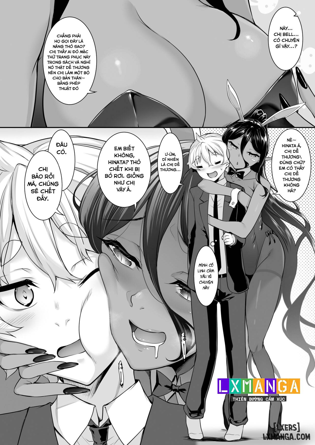 HentaiVN.net - Ảnh 5 - Chotto dake Ai ga Omoi Dark Elf ga Isekai kara Oikakete Kita 4 - Oneshot.