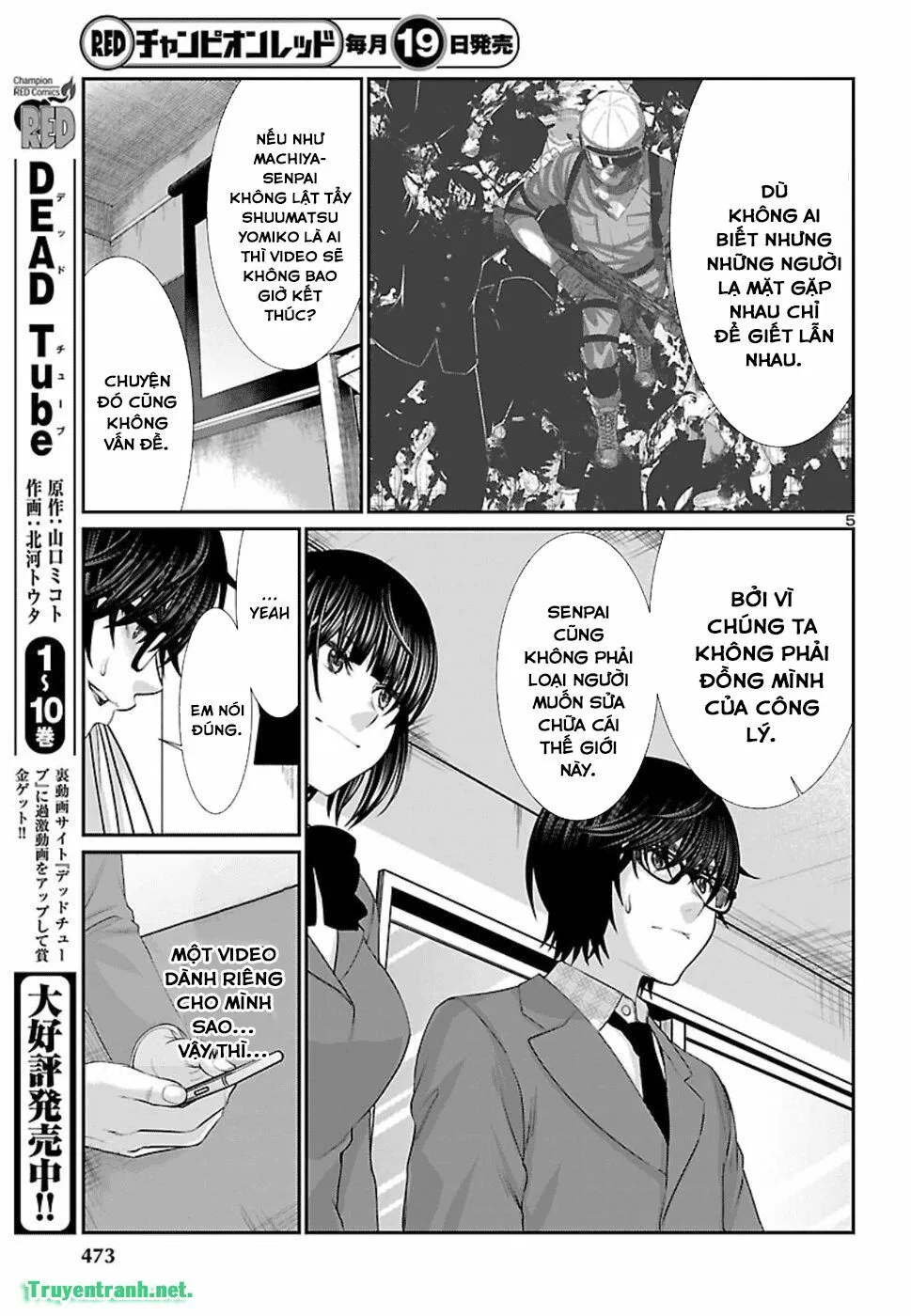 HentaiVN.net - Ảnh 6 - DEAD Tube [学院里的杀人游戏] - Chap 48