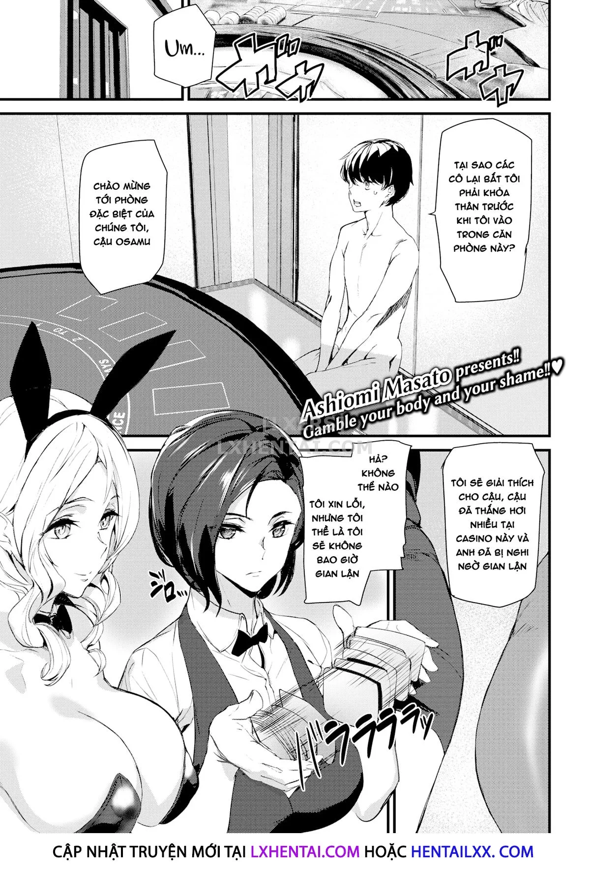 HentaiVN.net - Ảnh 8 - Gohoushi Zakari [Bet Your Body; Elevator In Heaven; The Cat Spring's Young Matron; I Love Pub; Nurse’s Secret; Professor Lock’s Strange Lab; Qipao Play] - Chap 1 - Bet Your Body