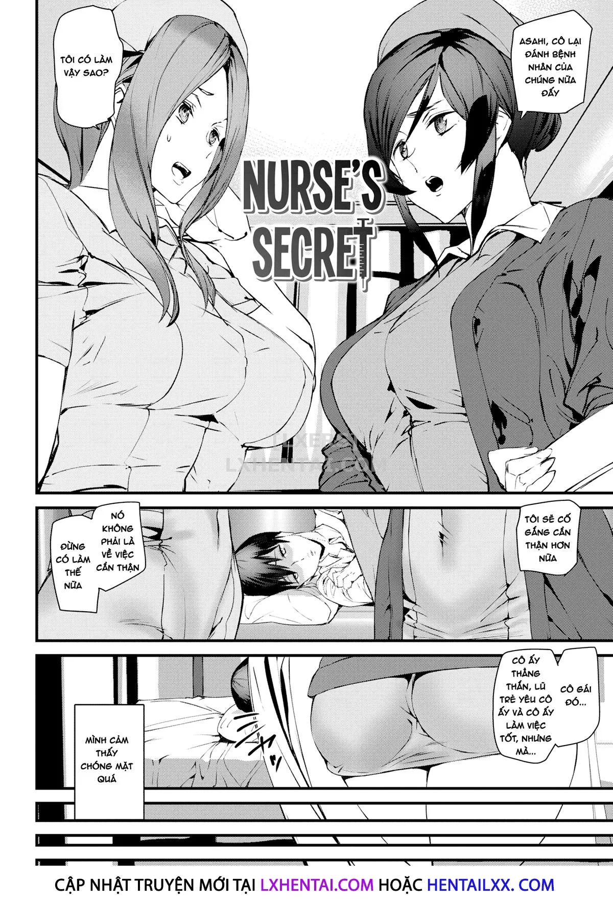 HentaiVN.net - Ảnh 5 - Gohoushi Zakari [Bet Your Body; Elevator In Heaven; The Cat Spring's Young Matron; I Love Pub; Nurse’s Secret; Professor Lock’s Strange Lab; Qipao Play] - Chap 5 - Nurse’s Secret