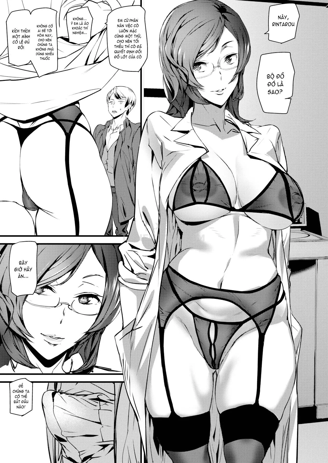 HentaiVN.net - Ảnh 13 - Gohoushi Zakari [Bet Your Body; Elevator In Heaven; The Cat Spring's Young Matron; I Love Pub; Nurse’s Secret; Professor Lock’s Strange Lab; Qipao Play] - Chap 6 - Professor Lock’s Strange Lab