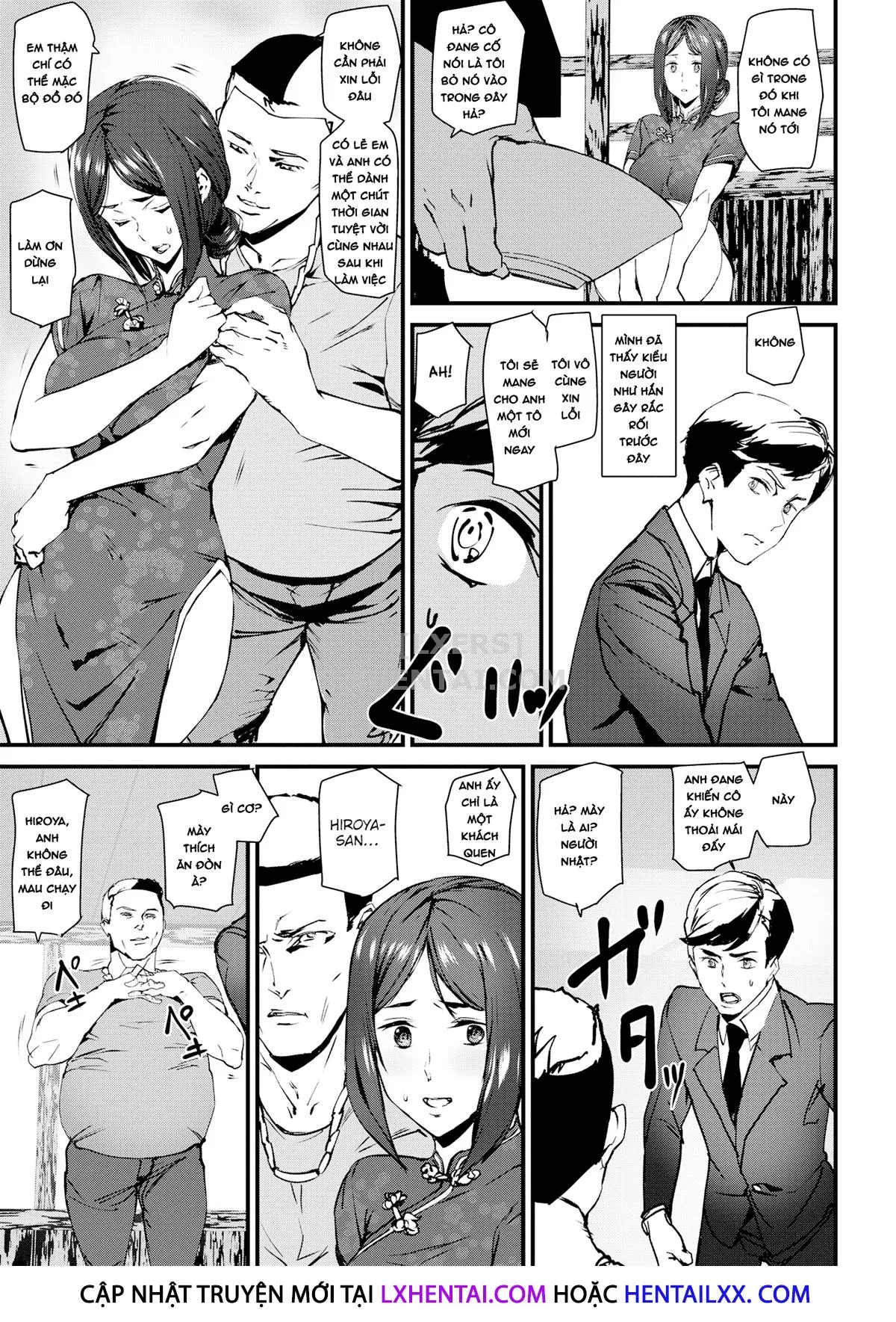 HentaiVN.net - Ảnh 8 - Gohoushi Zakari [Bet Your Body; Elevator In Heaven; The Cat Spring's Young Matron; I Love Pub; Nurse’s Secret; Professor Lock’s Strange Lab; Qipao Play] - Chap 7 - Qipao Play