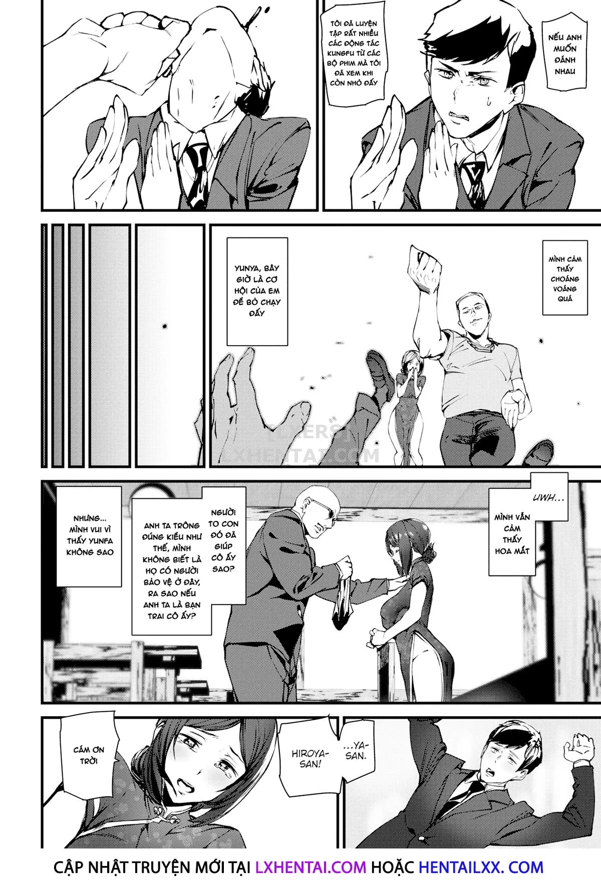 HentaiVN.net - Ảnh 9 - Gohoushi Zakari [Bet Your Body; Elevator In Heaven; The Cat Spring's Young Matron; I Love Pub; Nurse’s Secret; Professor Lock’s Strange Lab; Qipao Play] - Chap 7 - Qipao Play