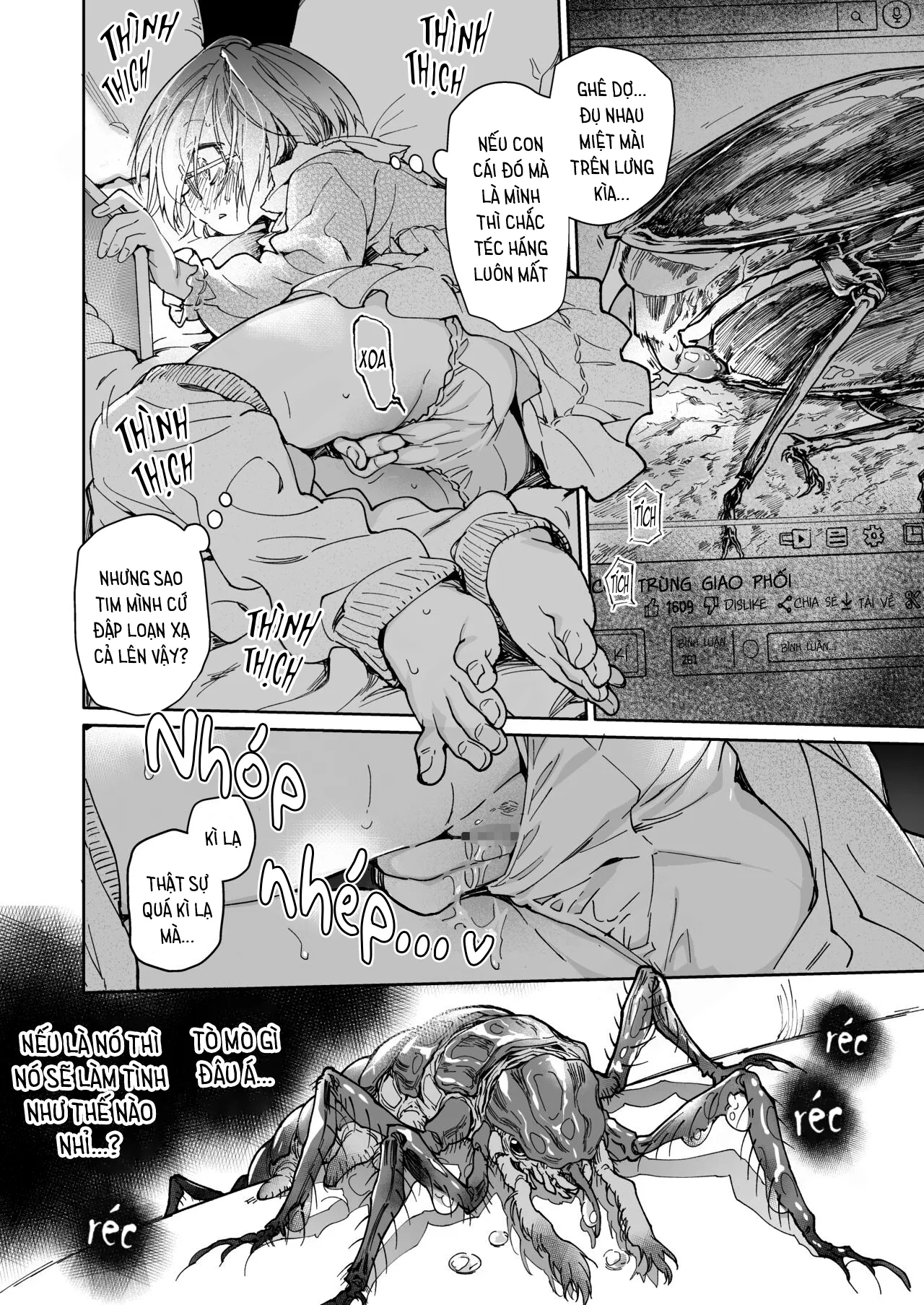 HentaiVN.net - Ảnh 29 - Stocking to Kiseichuu [Tất Đùi Và Ký Sinh Trùng;Stocking & Parasites] - Oneshot
