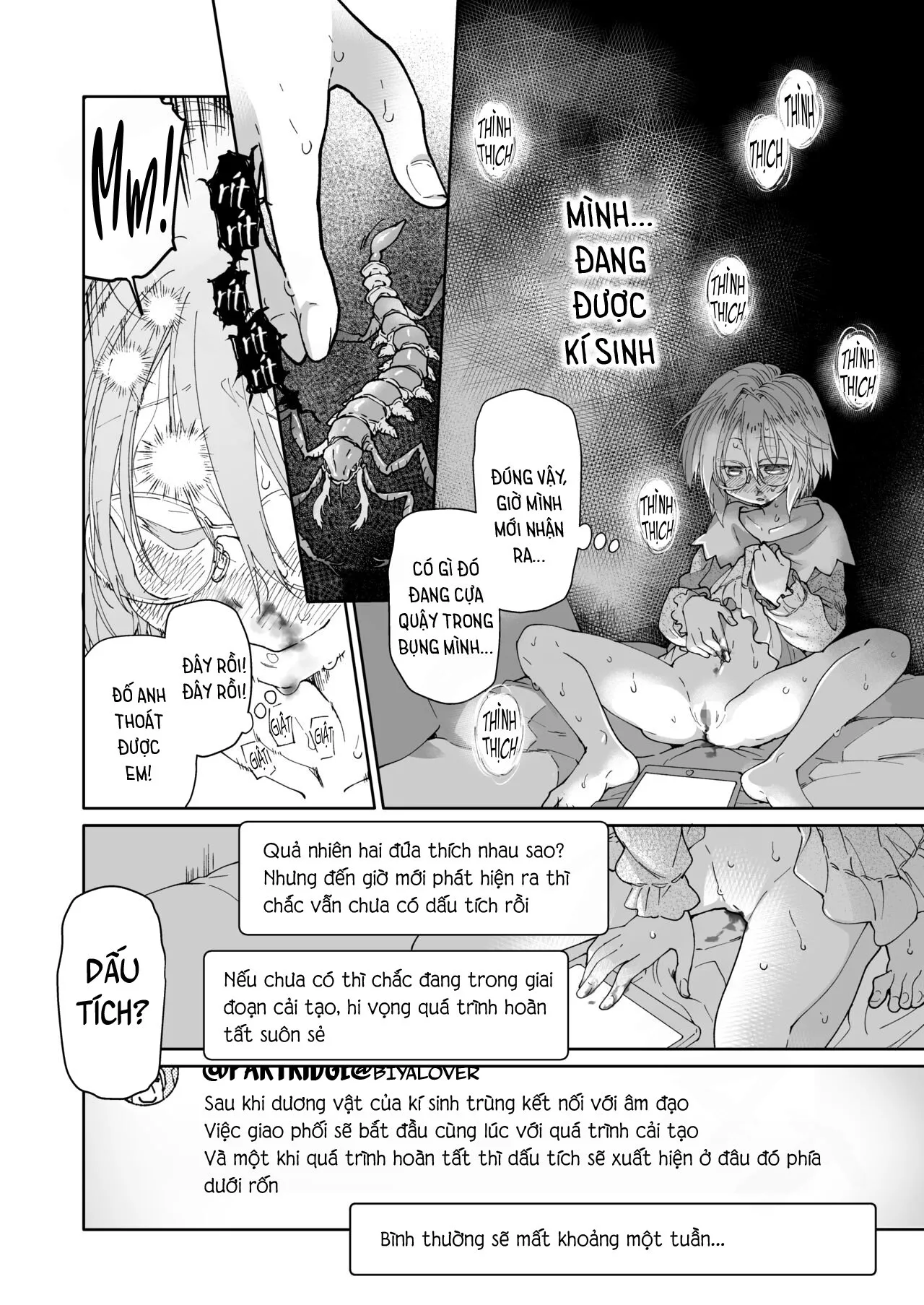 HentaiVN.net - Ảnh 39 - Stocking to Kiseichuu [Tất Đùi Và Ký Sinh Trùng;Stocking & Parasites] - Oneshot