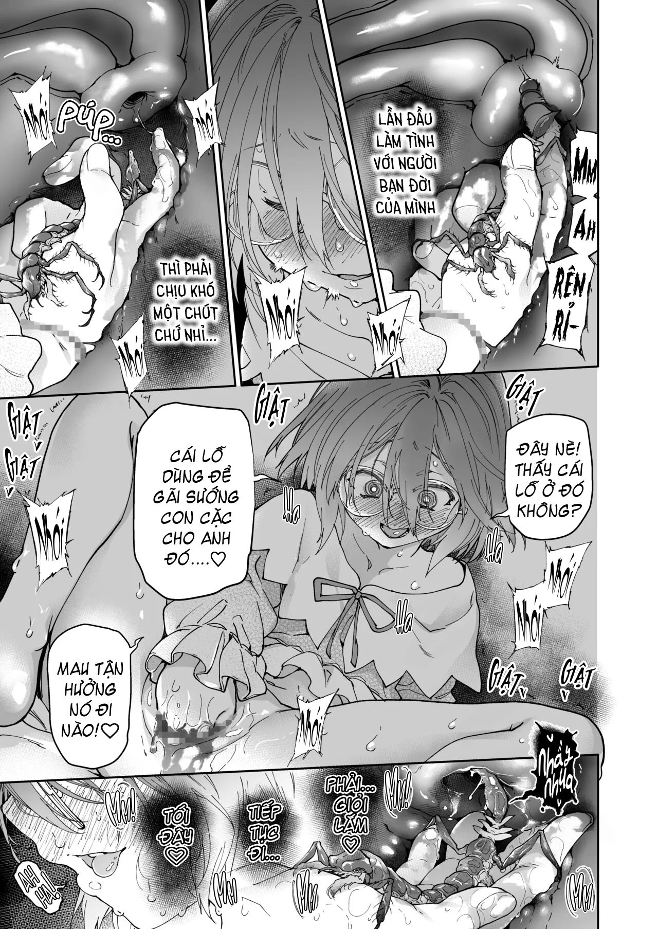 HentaiVN.net - Ảnh 42 - Stocking to Kiseichuu [Tất Đùi Và Ký Sinh Trùng;Stocking & Parasites] - Oneshot