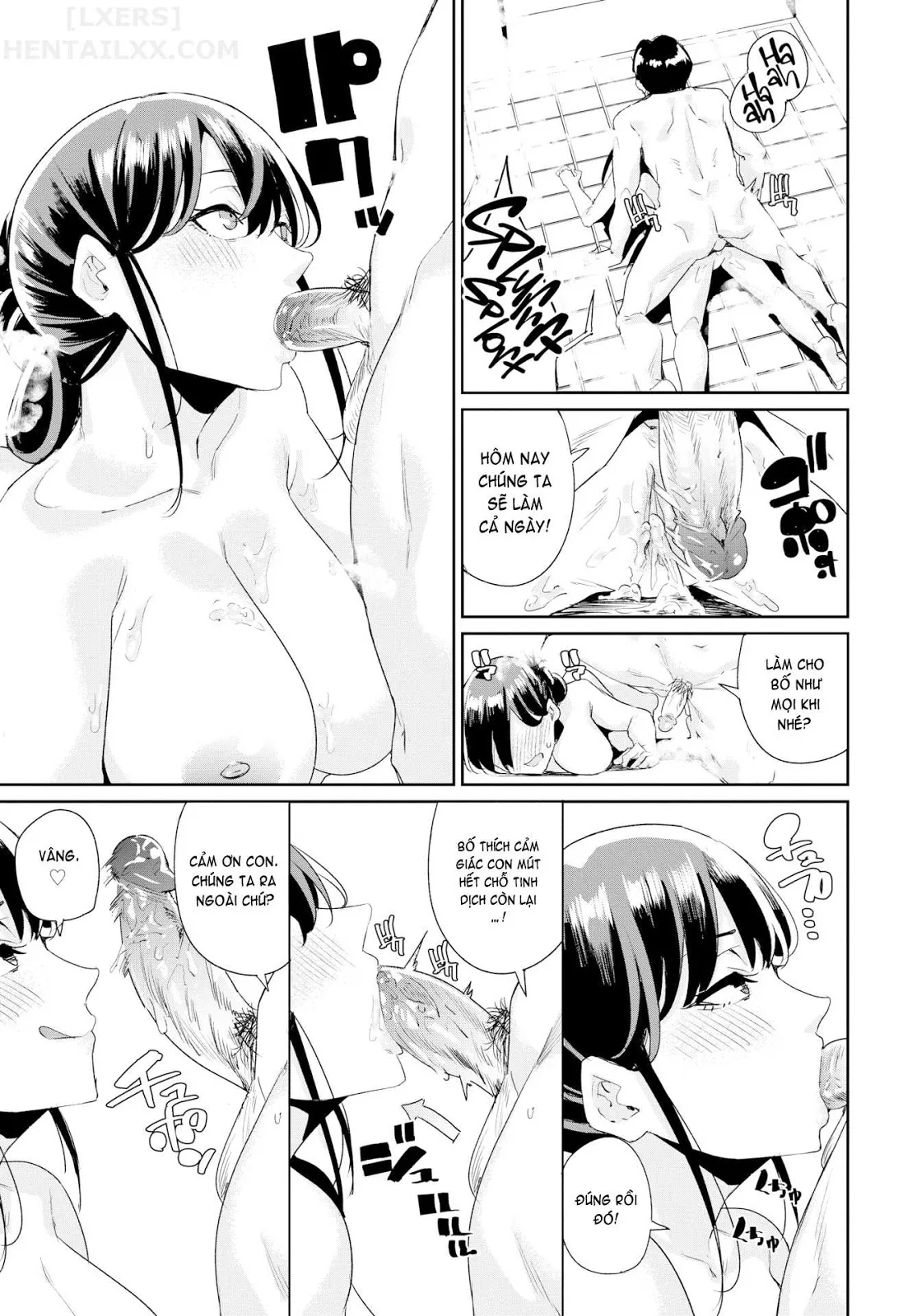 HentaiVN.net - Ảnh 23 - JK Manual [Schoolgirl Guide 1 + 2; Together with Dad; Let No Stalker Escape!?; Osen Infiltration] - Chap 3 - Together with Dad