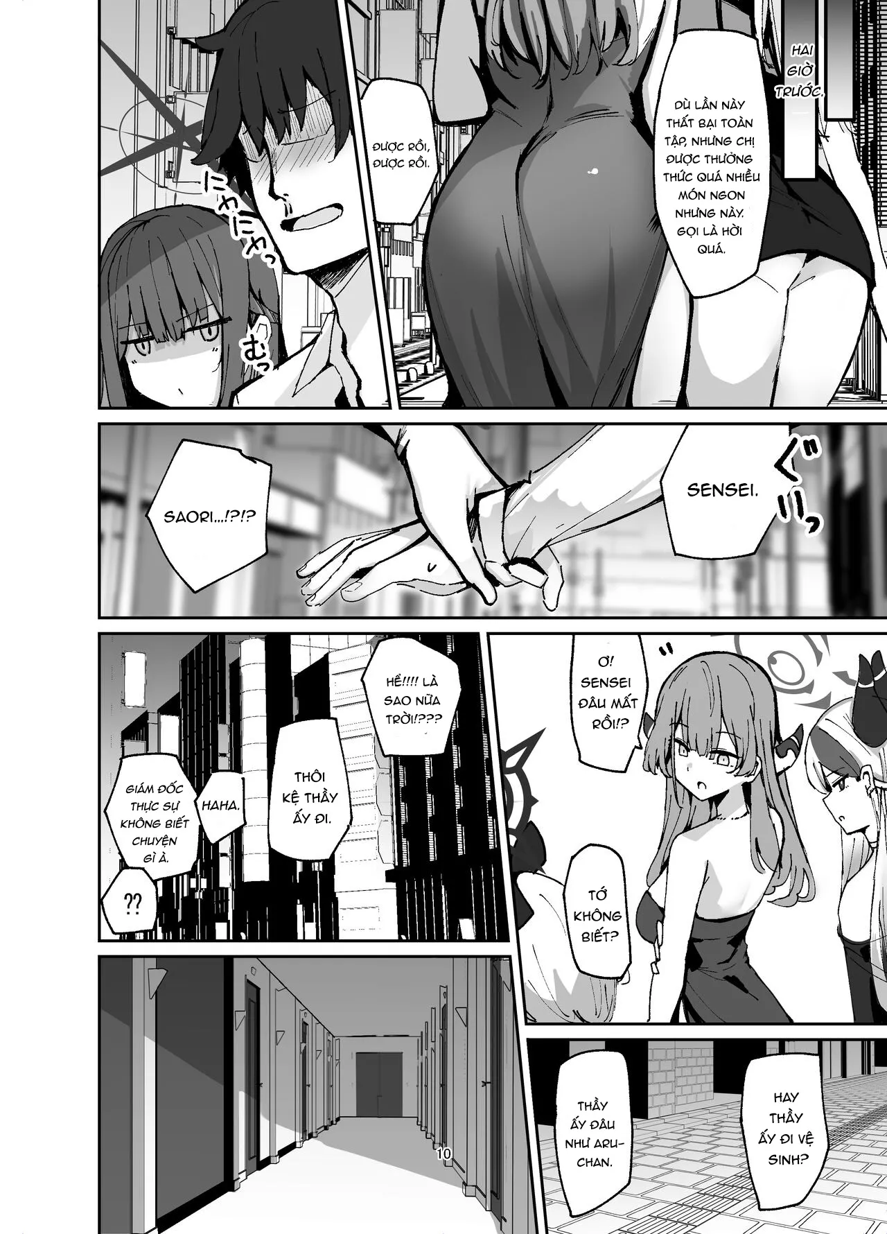 HentaiVN.net - Ảnh 10 - Saori ga Shittoshite Sensei o Osocchau Hon. (Blue Archive) - Oneshot