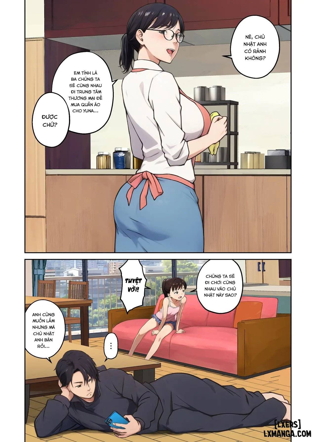 HentaiVN.net - Ảnh 1 - Heibon na Shufu dakedo Gogo dake Hitozuma Yametemasu - Chap 1