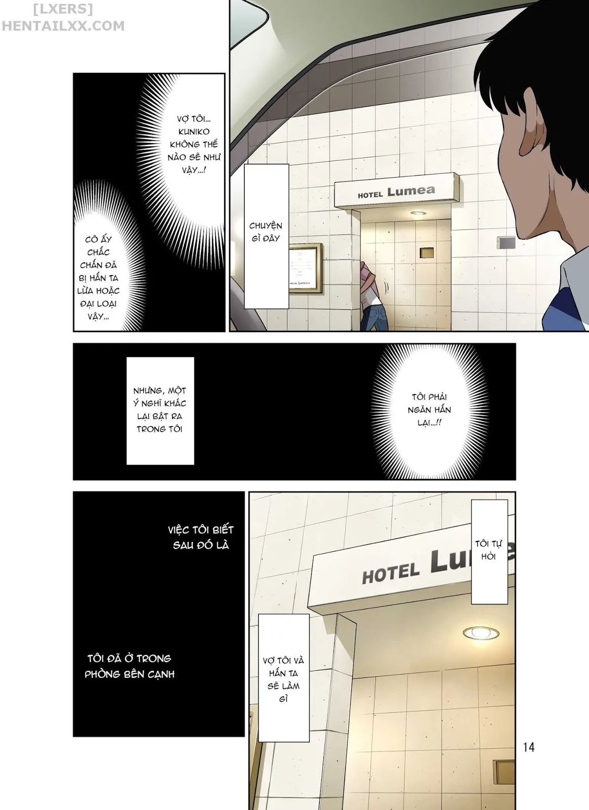 HentaiVN.net - Ảnh 15 - Khi tôi đang đi công tác, vợ tôi có chuyến đi NTR [Ore Shucchouchuu, Tsuma Netorarechuu] - Oneshot