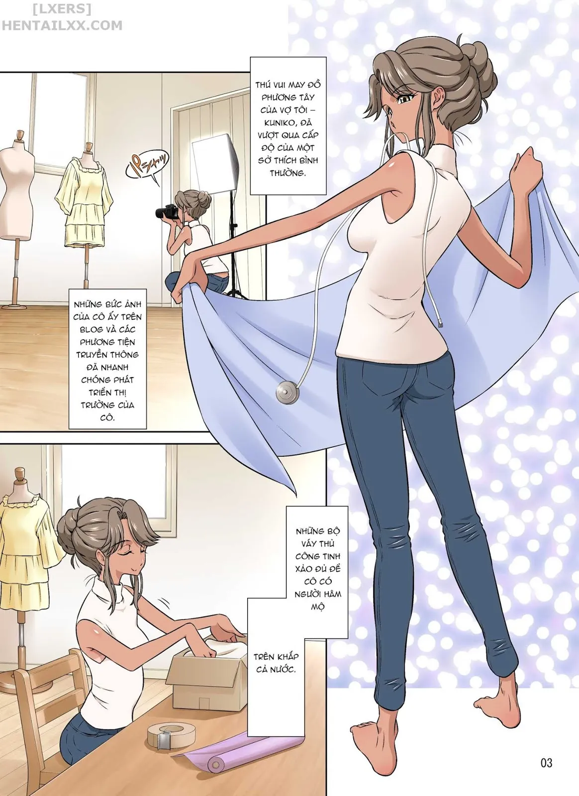 HentaiVN.net - Ảnh 4 - Khi tôi đang đi công tác, vợ tôi có chuyến đi NTR [Ore Shucchouchuu, Tsuma Netorarechuu] - Oneshot