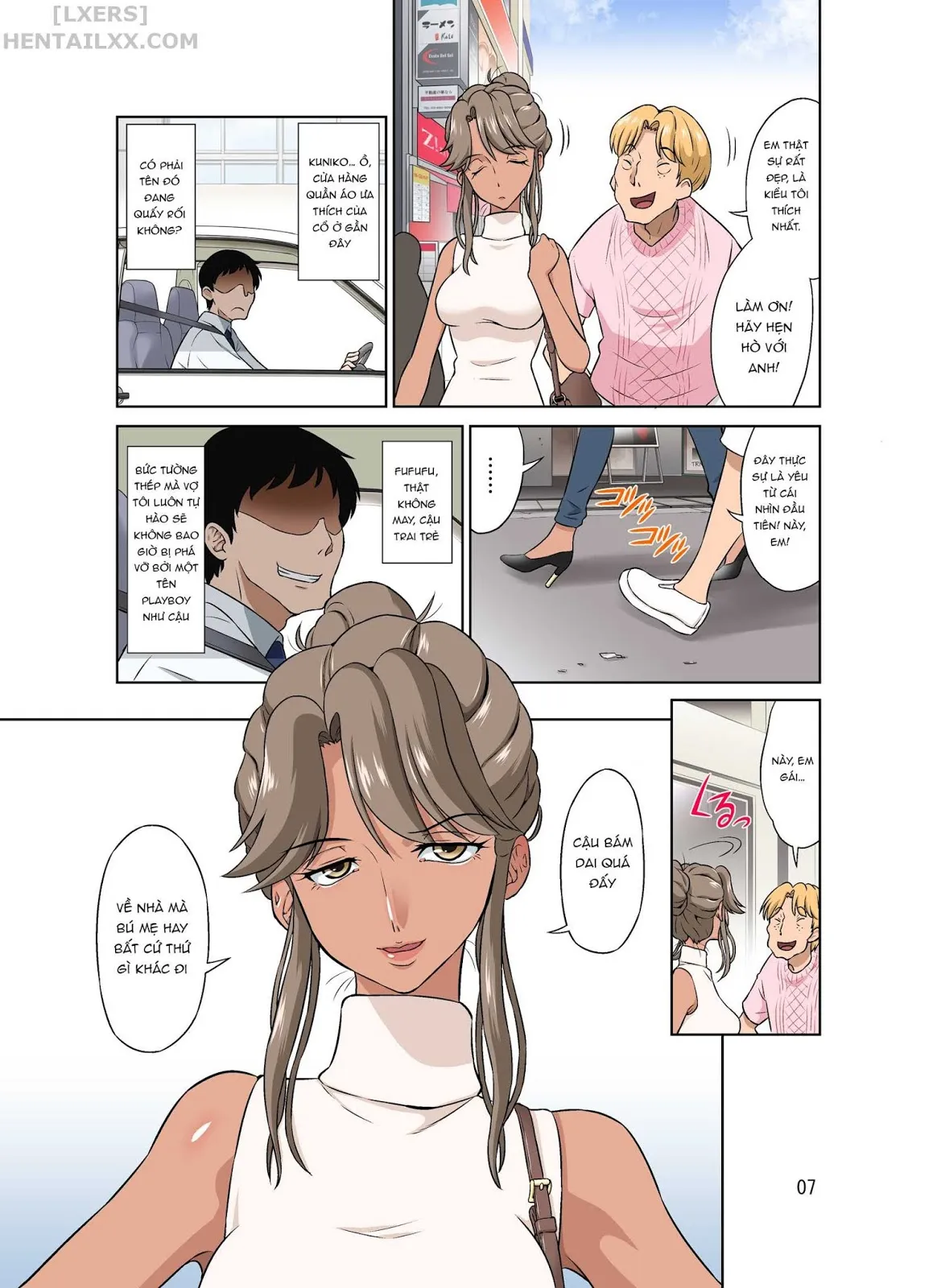 HentaiVN.net - Ảnh 8 - Khi tôi đang đi công tác, vợ tôi có chuyến đi NTR [Ore Shucchouchuu, Tsuma Netorarechuu] - Oneshot