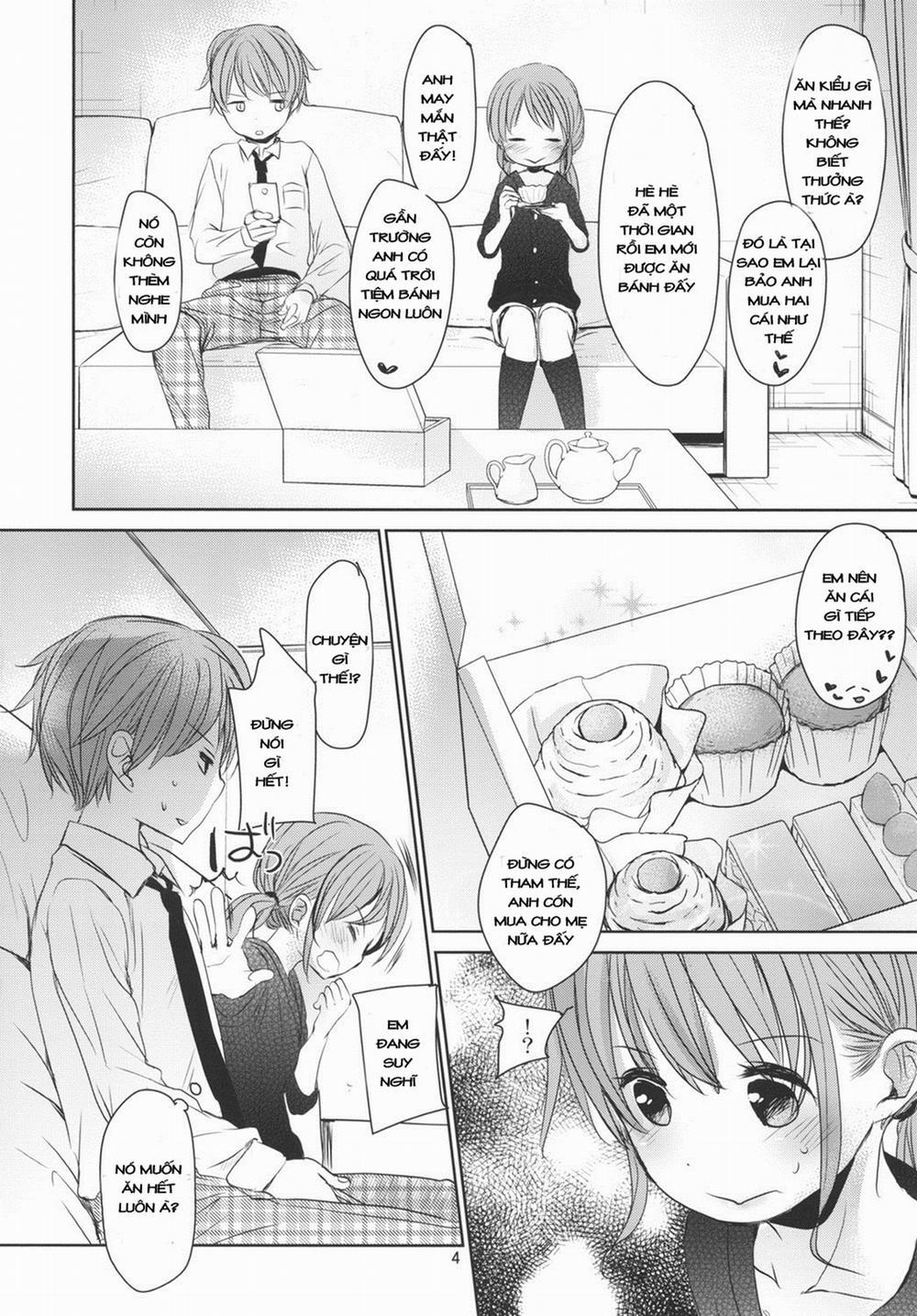 HentaiVN.net - Ảnh 3 - Chữa bệnh thích đồ ngọt cho em gái [Amai Okashi] - Oneshot
