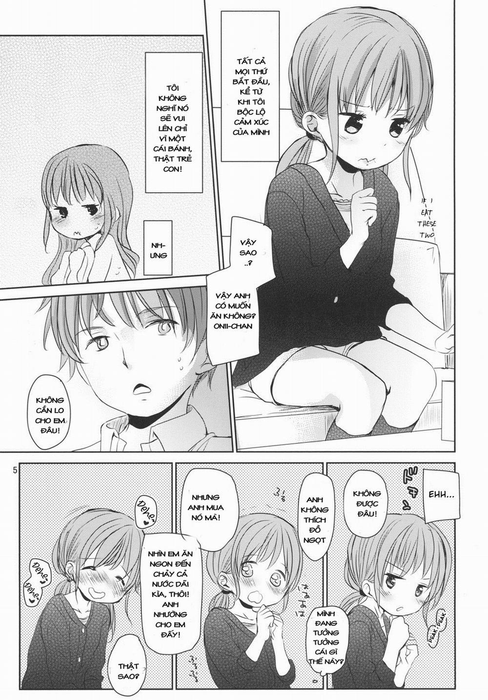 HentaiVN.net - Ảnh 4 - Chữa bệnh thích đồ ngọt cho em gái [Amai Okashi] - Oneshot