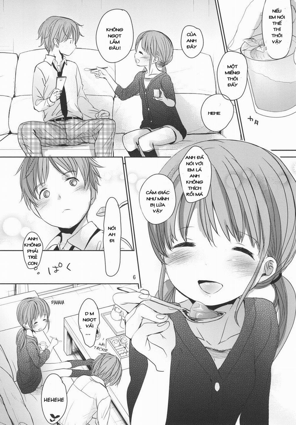 HentaiVN.net - Ảnh 5 - Chữa bệnh thích đồ ngọt cho em gái [Amai Okashi] - Oneshot