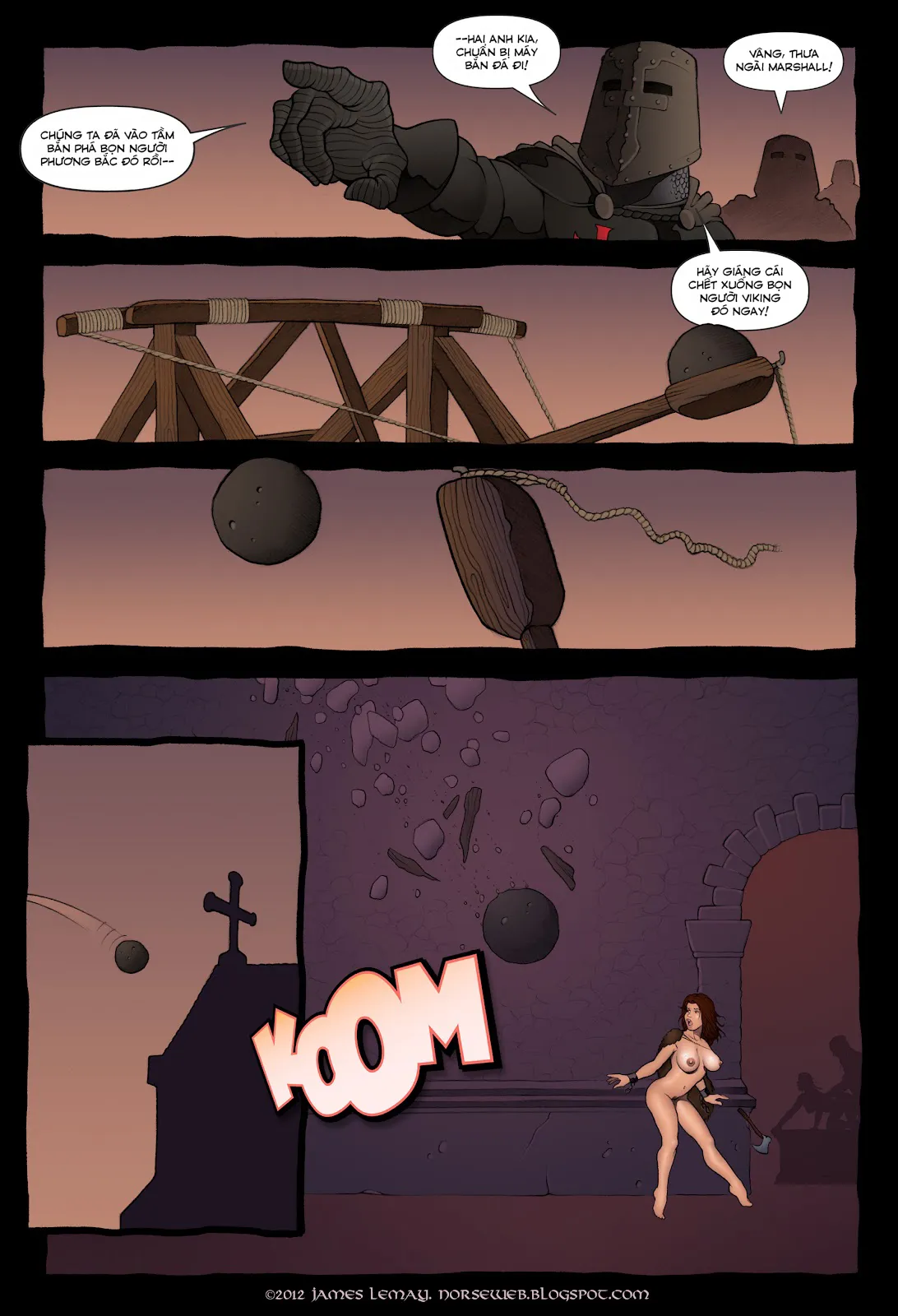 HentaiVN.net - Ảnh 28 - Bắc Âu thần thoại - Sự khởi đầu của Khiên Chiến Nữ [Norse- Dawn of The Shield Maiden] - Chap 1- Full màu