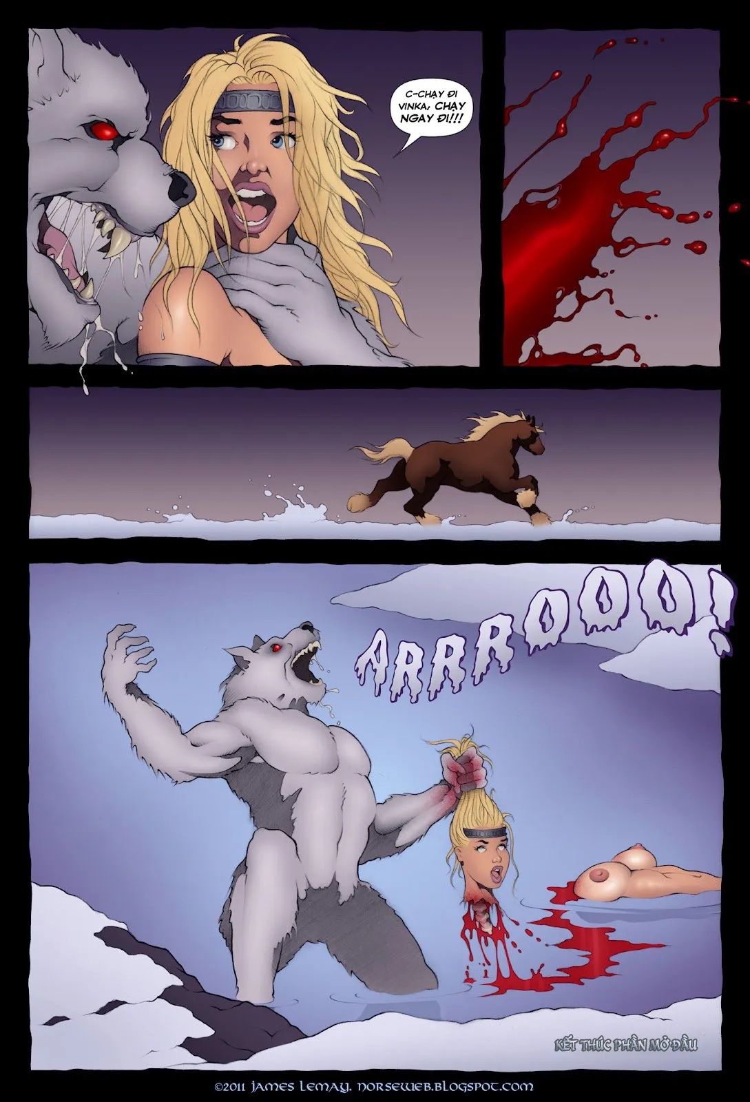 HentaiVN.net - Ảnh 4 - Bắc Âu thần thoại - Sự khởi đầu của Khiên Chiến Nữ [Norse- Dawn of The Shield Maiden] - Chap 1- Full màu