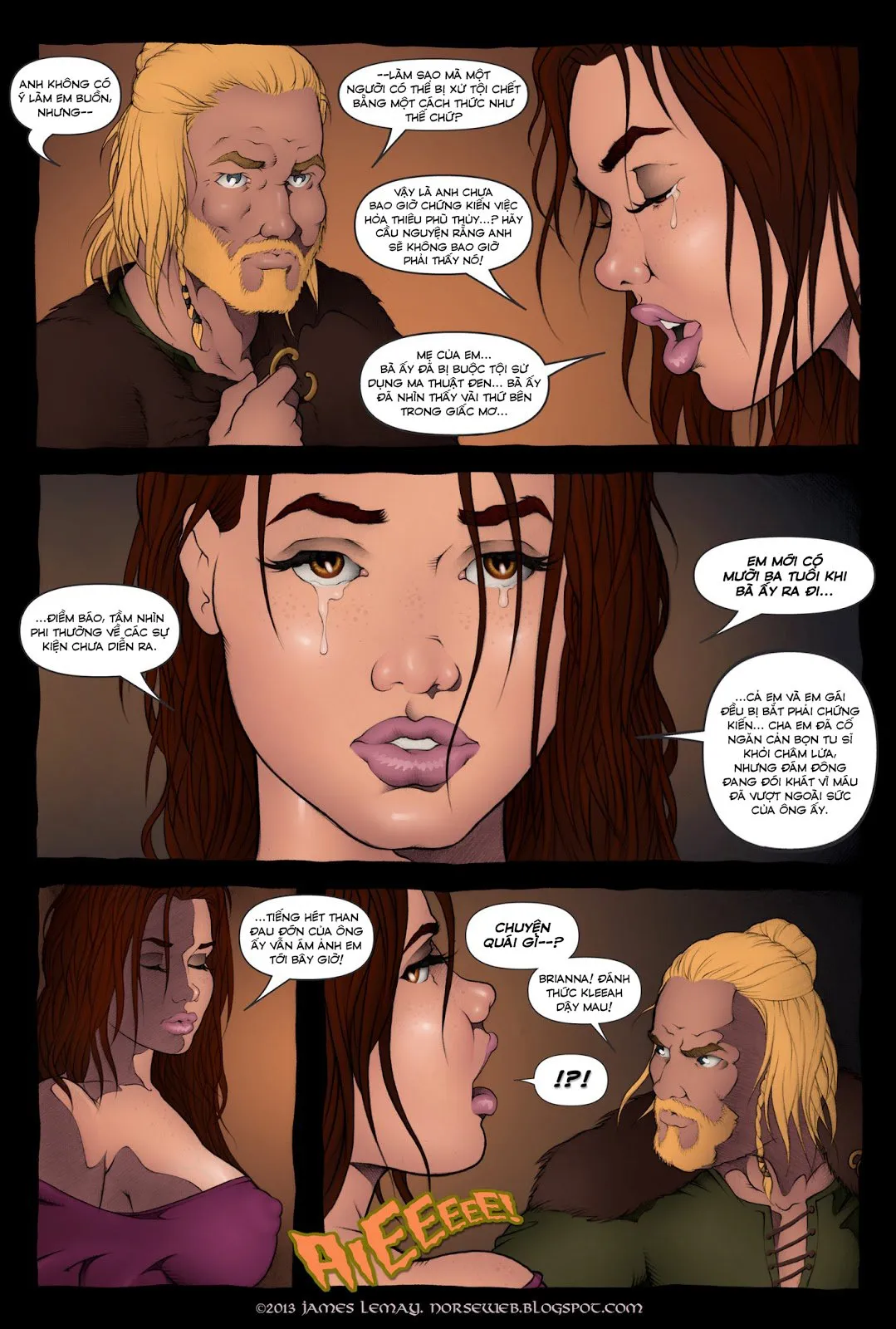 HentaiVN.net - Ảnh 27 - Bắc Âu thần thoại - Sự khởi đầu của Khiên Chiến Nữ [Norse- Dawn of The Shield Maiden] - Chap 2- Full màu