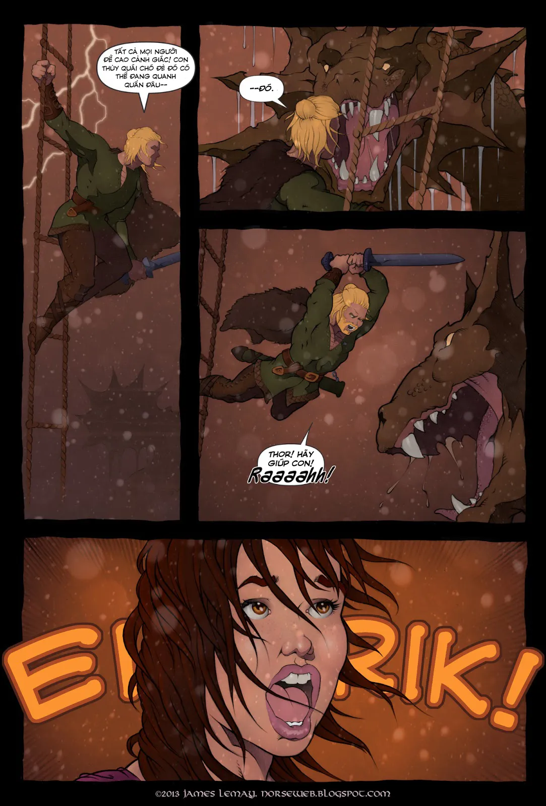 HentaiVN.net - Ảnh 32 - Bắc Âu thần thoại - Sự khởi đầu của Khiên Chiến Nữ [Norse- Dawn of The Shield Maiden] - Chap 2- Full màu