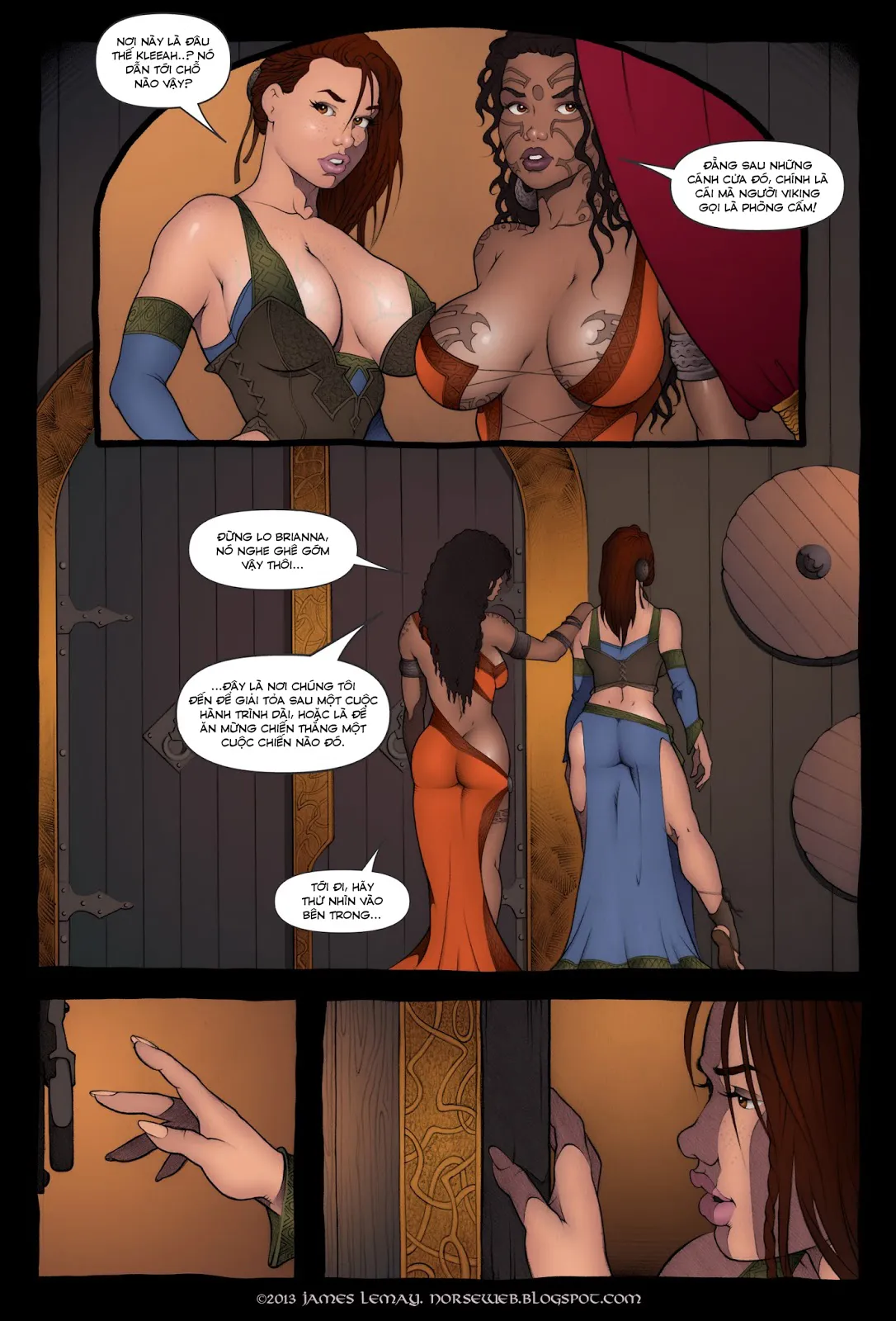 HentaiVN.net - Ảnh 19 - Bắc Âu thần thoại - Sự khởi đầu của Khiên Chiến Nữ [Norse- Dawn of The Shield Maiden] - Chap 3- Full màu