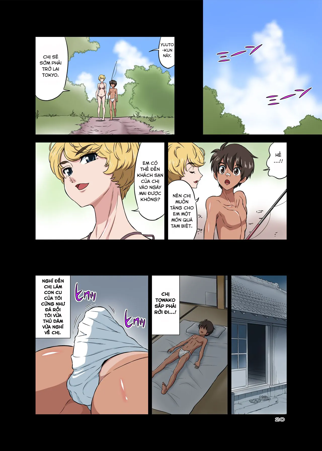 HentaiVN.net - Ảnh 20 - Hamabe de Hirotta Shounen to Shoujo o Make Love Sasete Mita - Oneshot