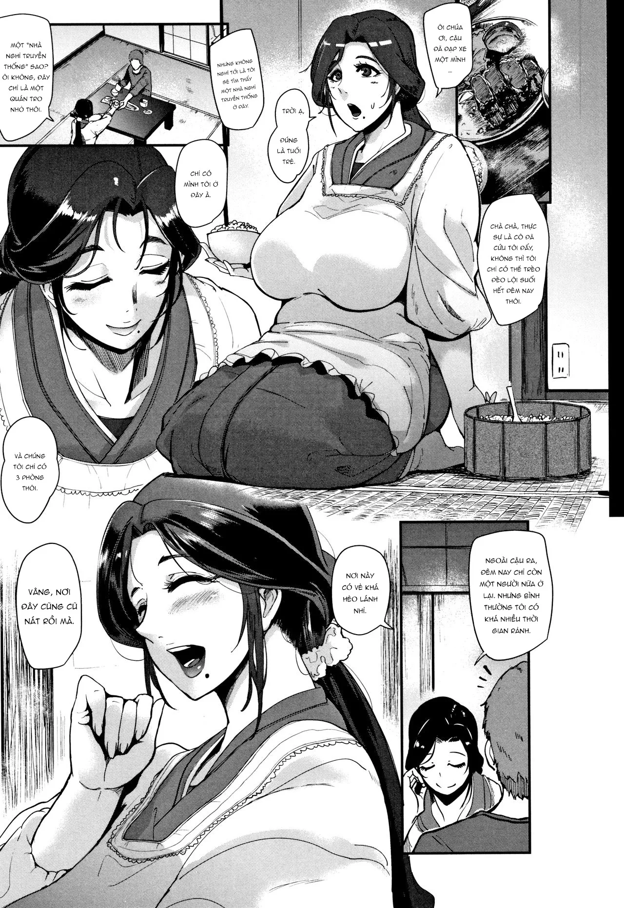 HentaiVN.net - Ảnh 4 - Người đàn bà dâm loạn [Kaiki! Koshifuri Onna; The Mysterious Hip-Shaking Lady] - Oneshot