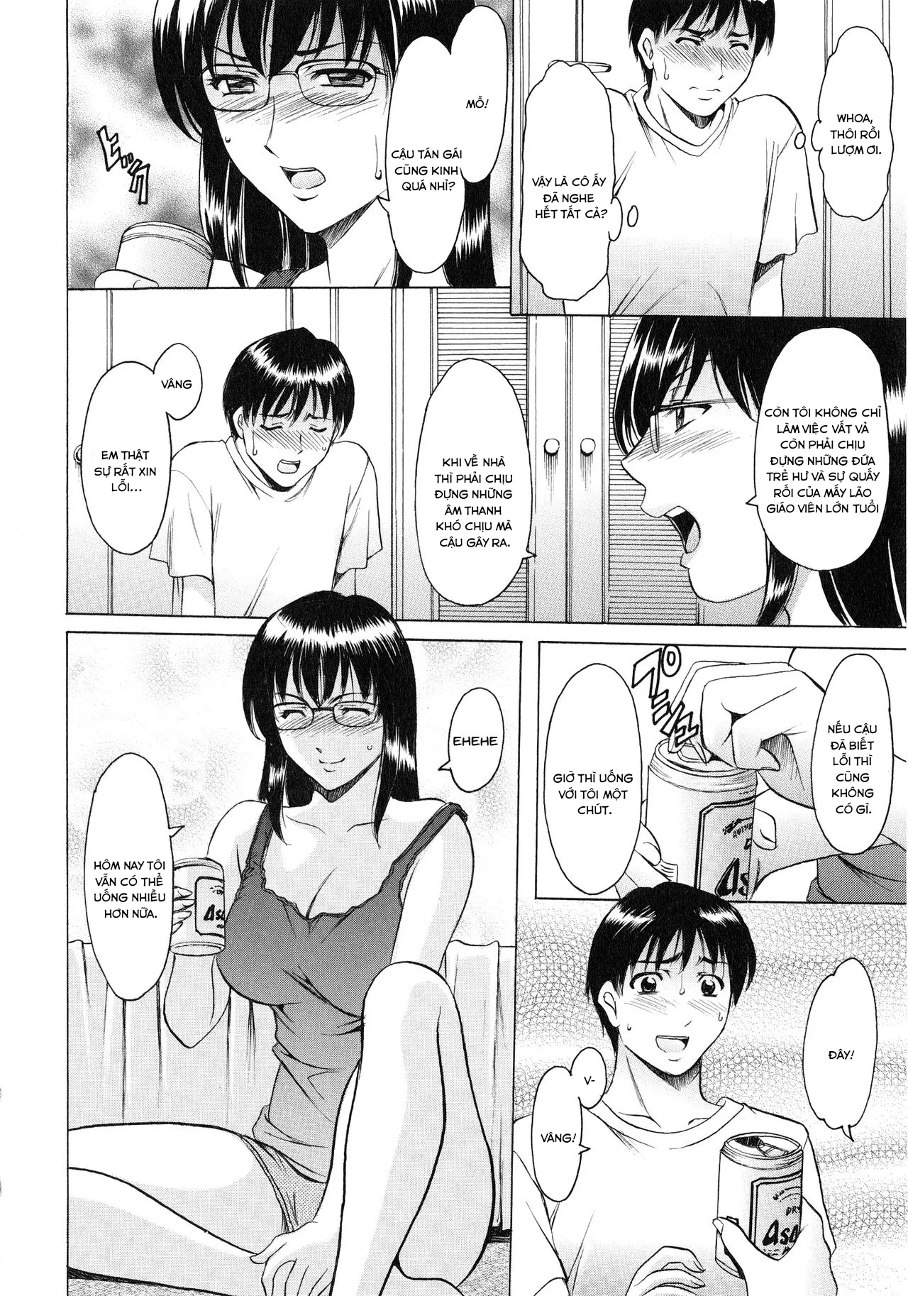 HentaiVN.net - Ảnh 11 - Yuuwaku no Toshiue Apartment - Chap 2