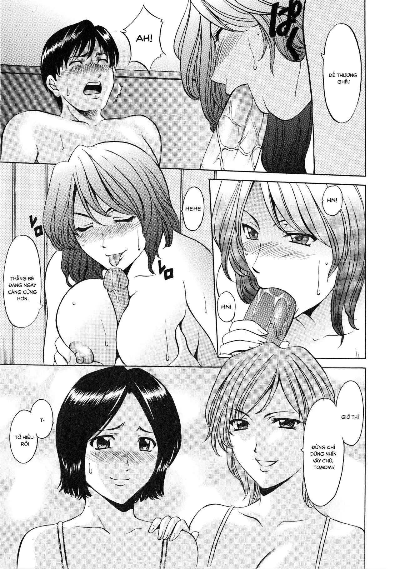HentaiVN.net - Ảnh 10 - Yuuwaku no Toshiue Apartment - Chap 3