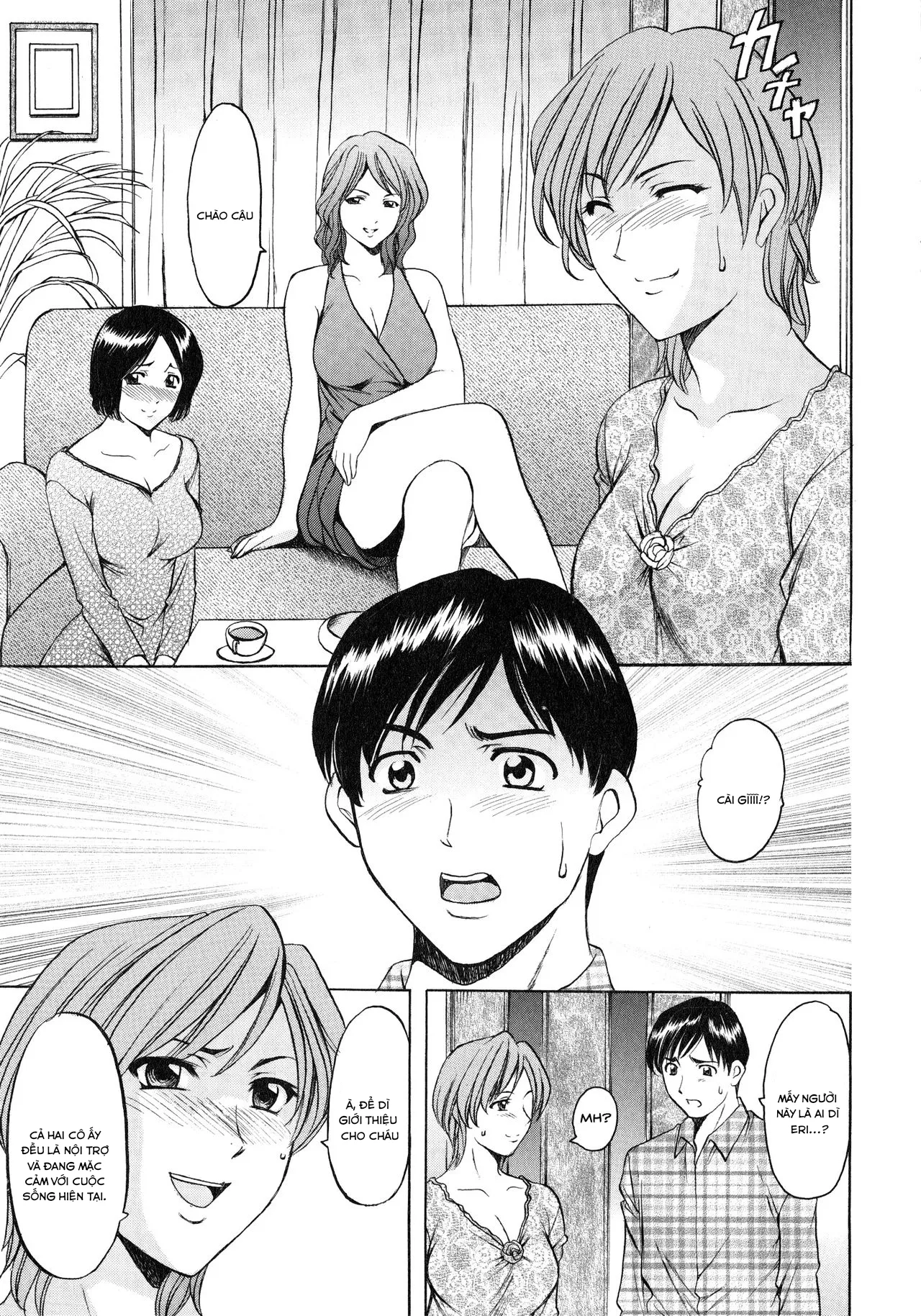 HentaiVN.net - Ảnh 6 - Yuuwaku no Toshiue Apartment - Chap 3