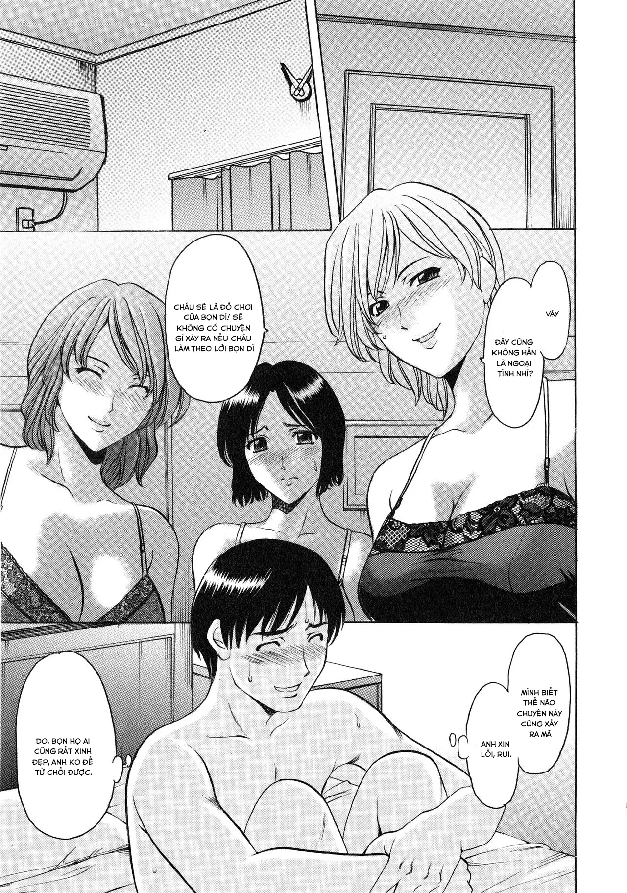 HentaiVN.net - Ảnh 8 - Yuuwaku no Toshiue Apartment - Chap 3