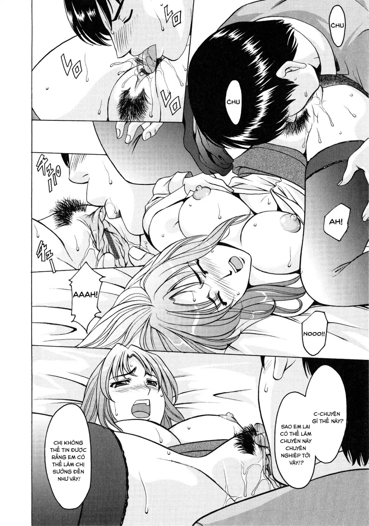 HentaiVN.net - Ảnh 13 - Yuuwaku no Toshiue Apartment - Chap 4