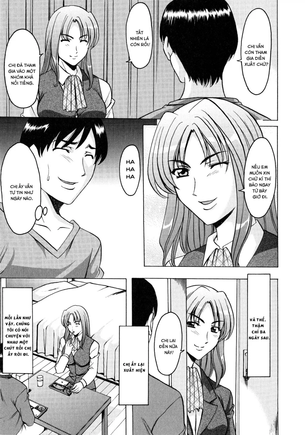 HentaiVN.net - Ảnh 6 - Yuuwaku no Toshiue Apartment - Chap 4