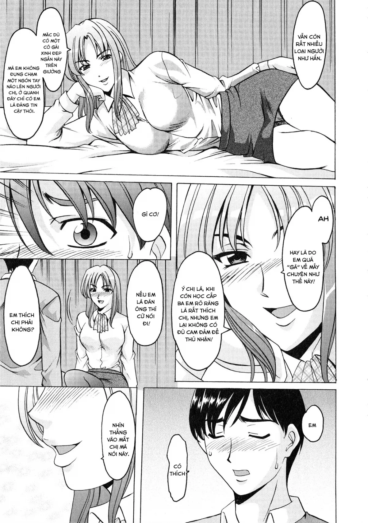 HentaiVN.net - Ảnh 8 - Yuuwaku no Toshiue Apartment - Chap 4