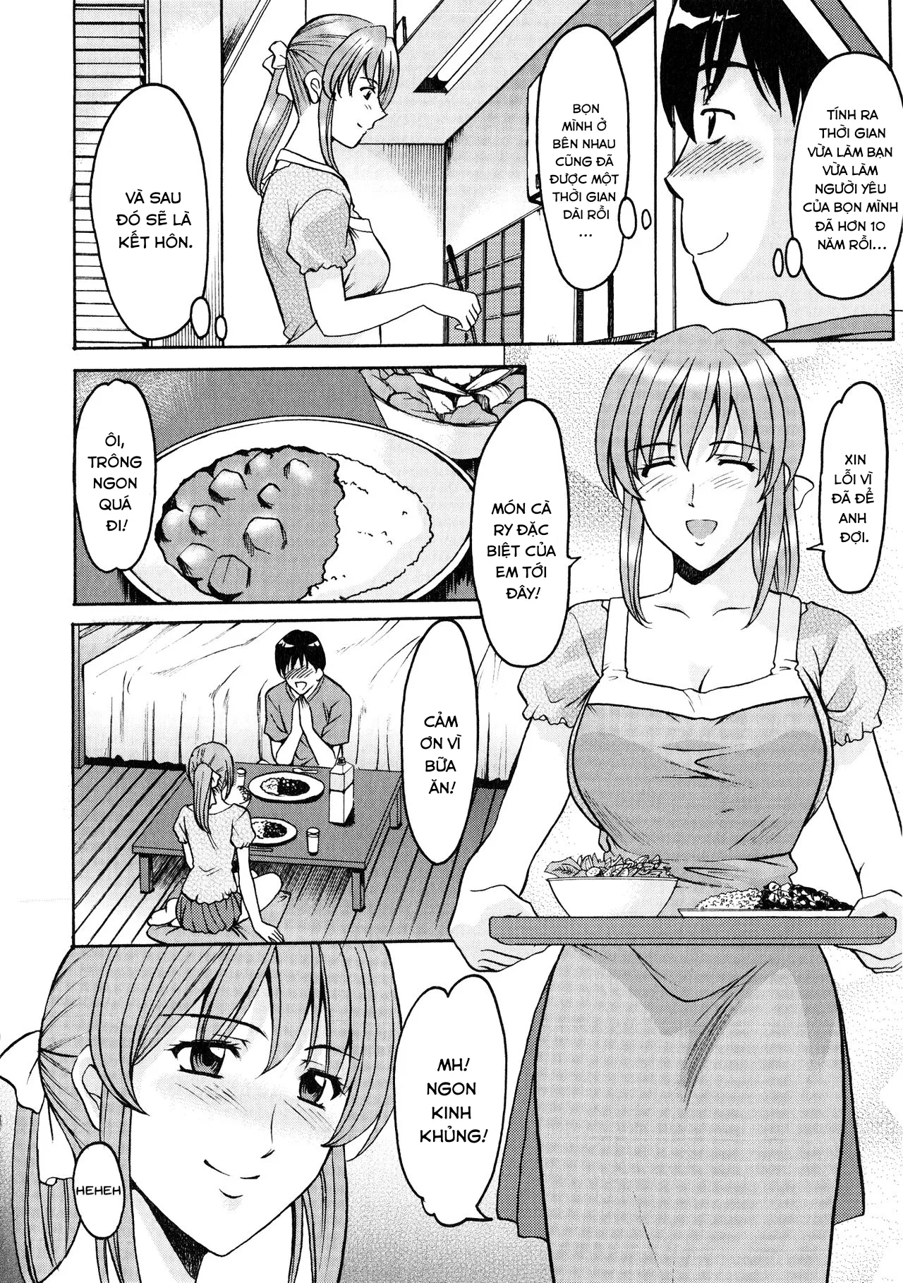 HentaiVN.net - Ảnh 5 - Yuuwaku no Toshiue Apartment - Chap 6